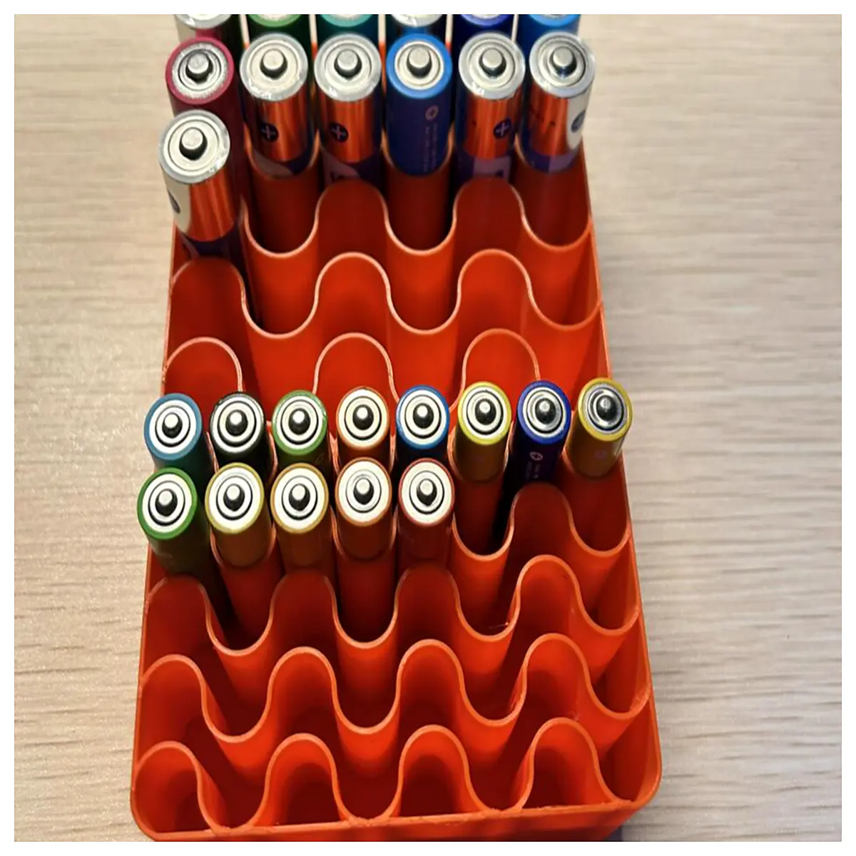 aa aaa battery holder box case organizer storage container for remote control toys