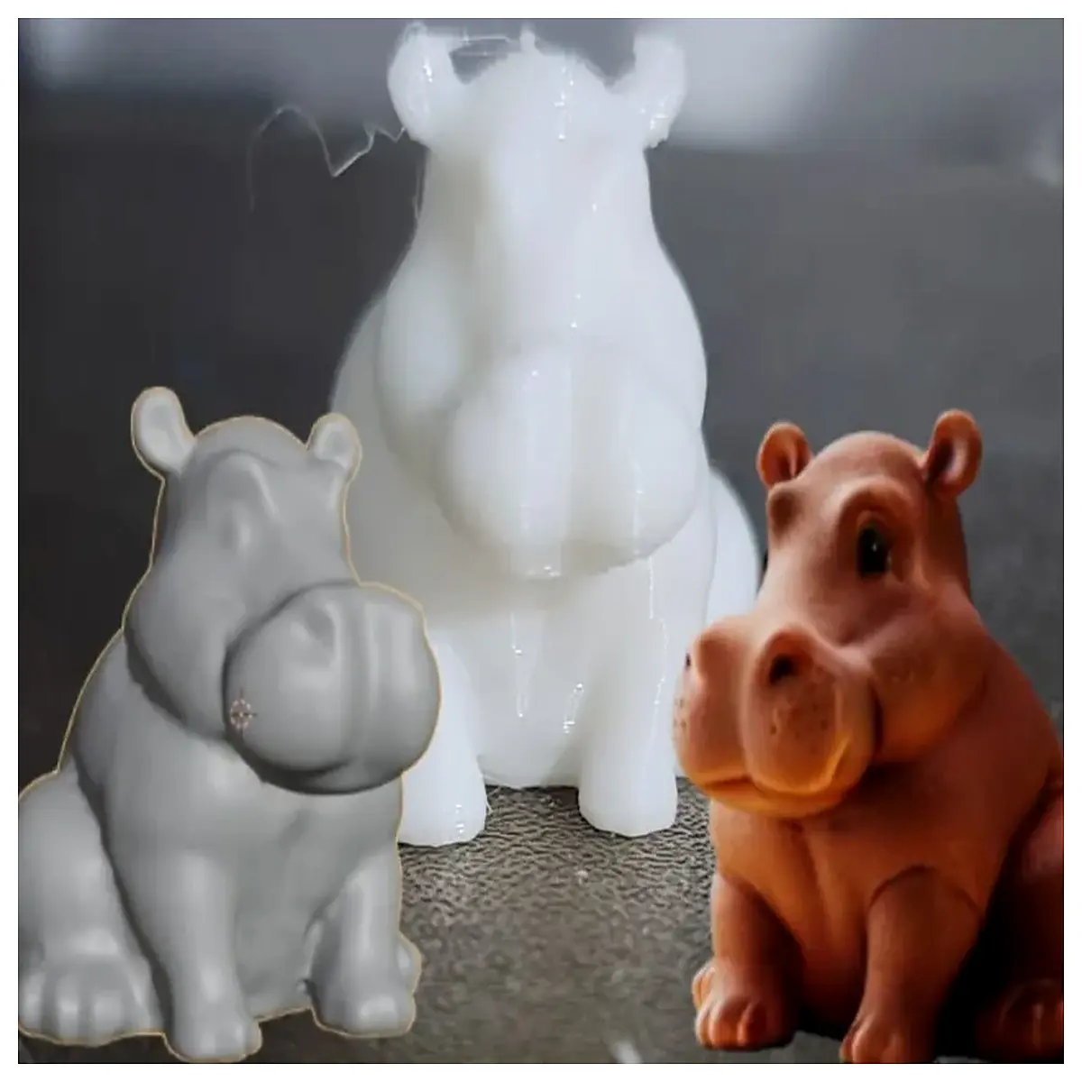 hippo plush toy stuffed animal soft cuddly kids gift zoo decor hippopotamus figure