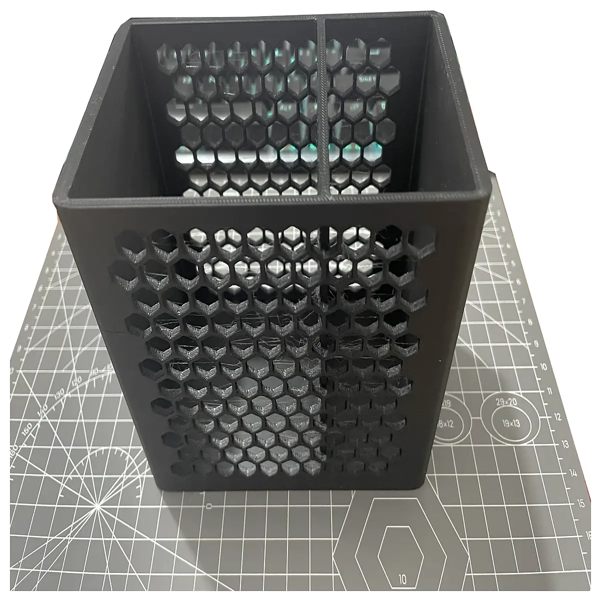 large mesh desk organizer pen holder with multiple compartments for office supplies storage and desktop accessories