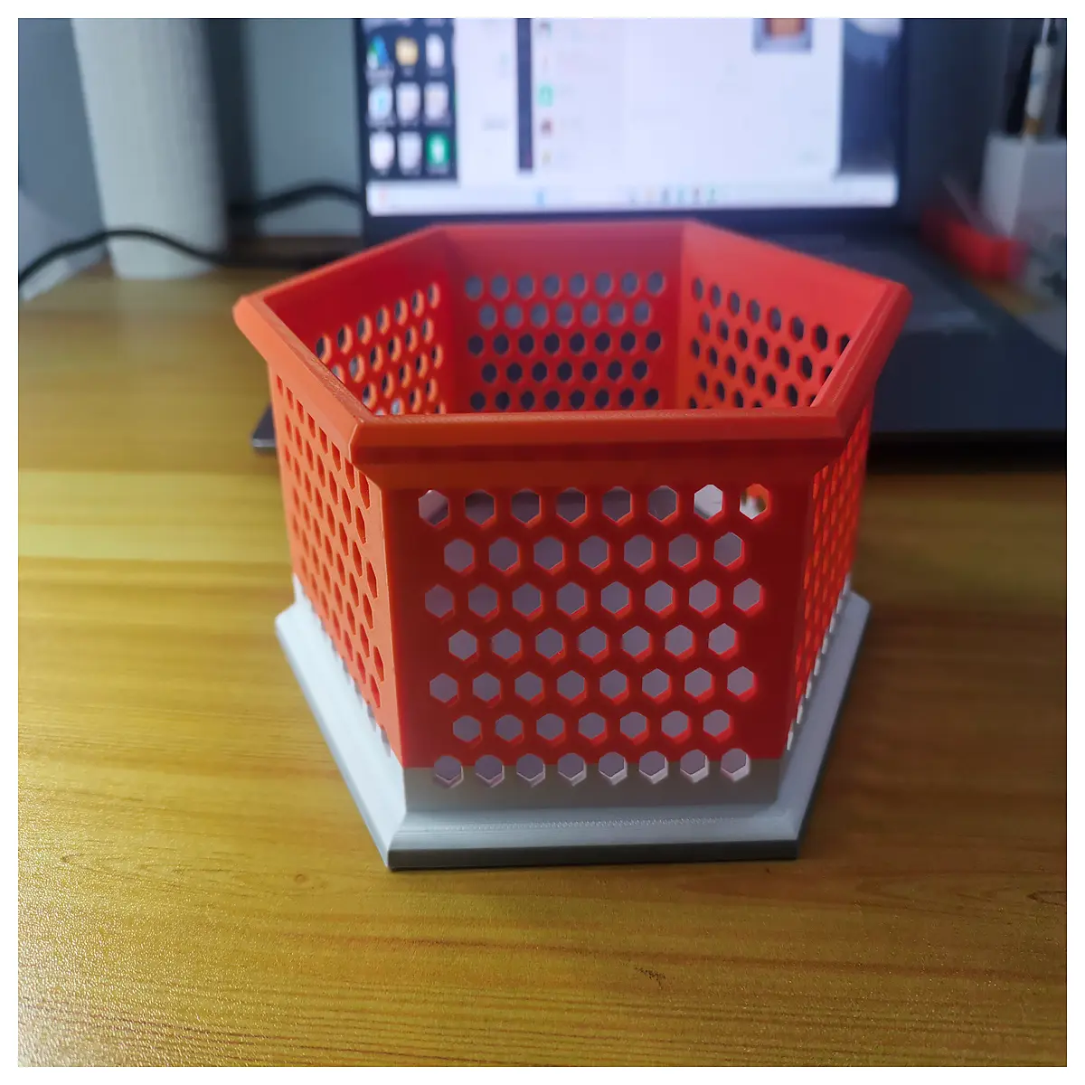 honeycomb storage organizer bins for desk drawer closet plastic stackable container with lid small parts sorting box