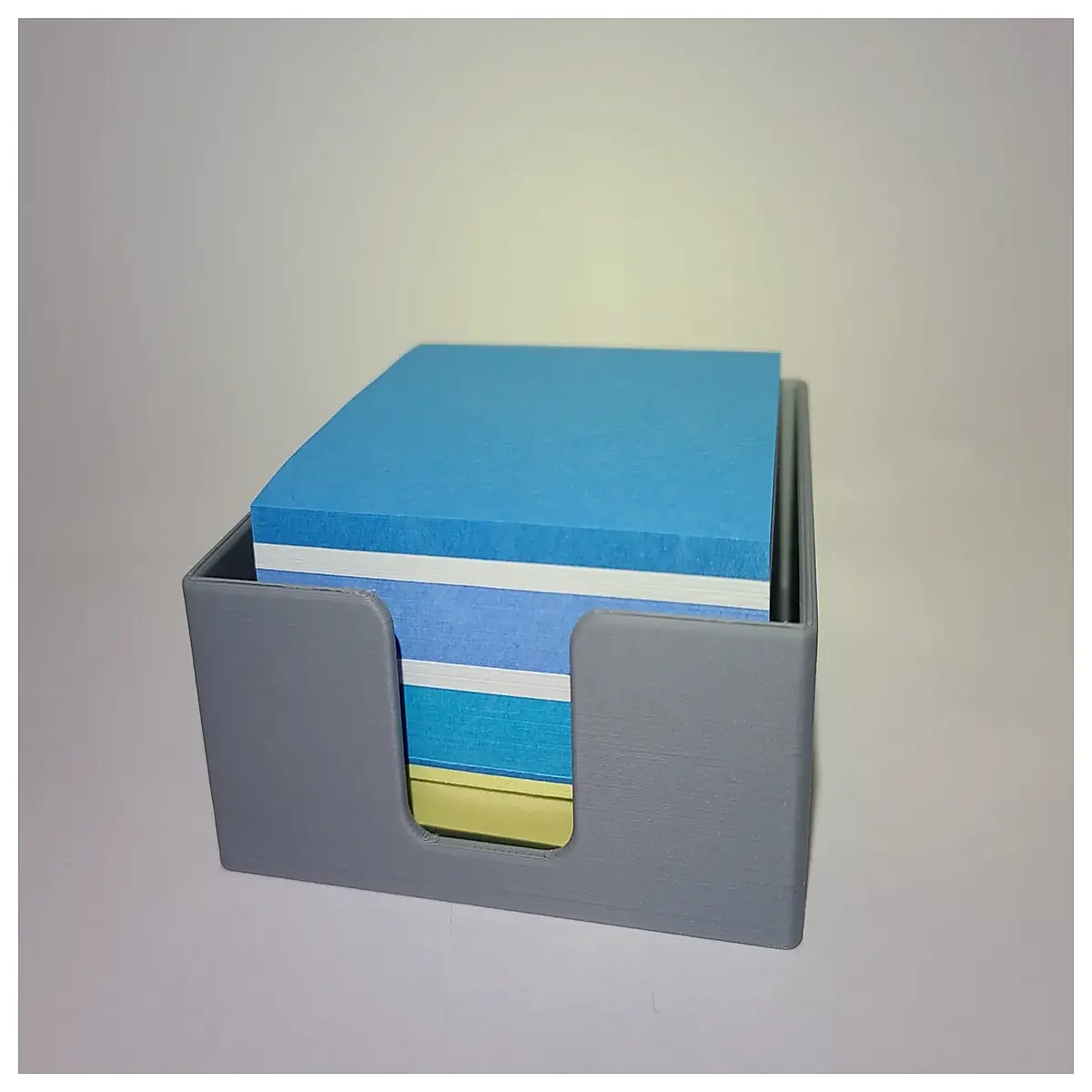 desktop sticky note holder organizer box magnetic memo pad storage container for office desk supplies
