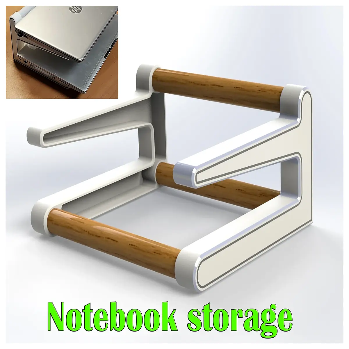 desktop organizer box for laptop accessories storage cable management tray office desk caddy monitor riser with compartments wooden plastic storage bi