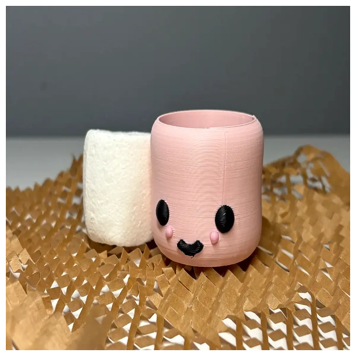 mini marshmallow pen cup set cute stationery office school supplies kids