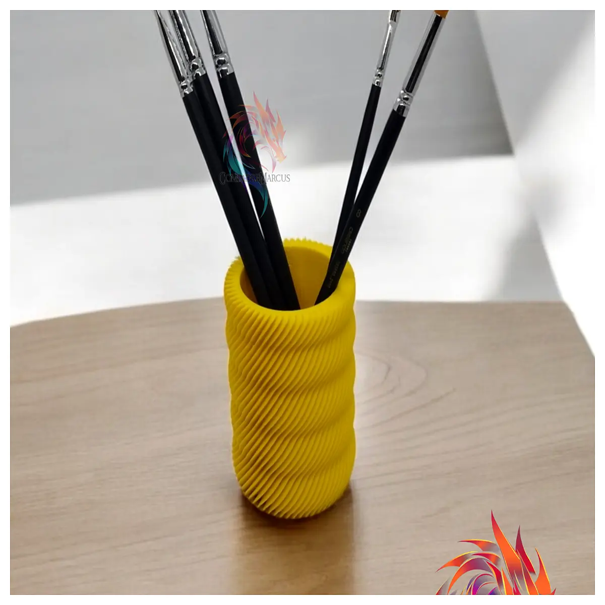spiral pen holder desk organizer metal wire rack office supplies storage container
