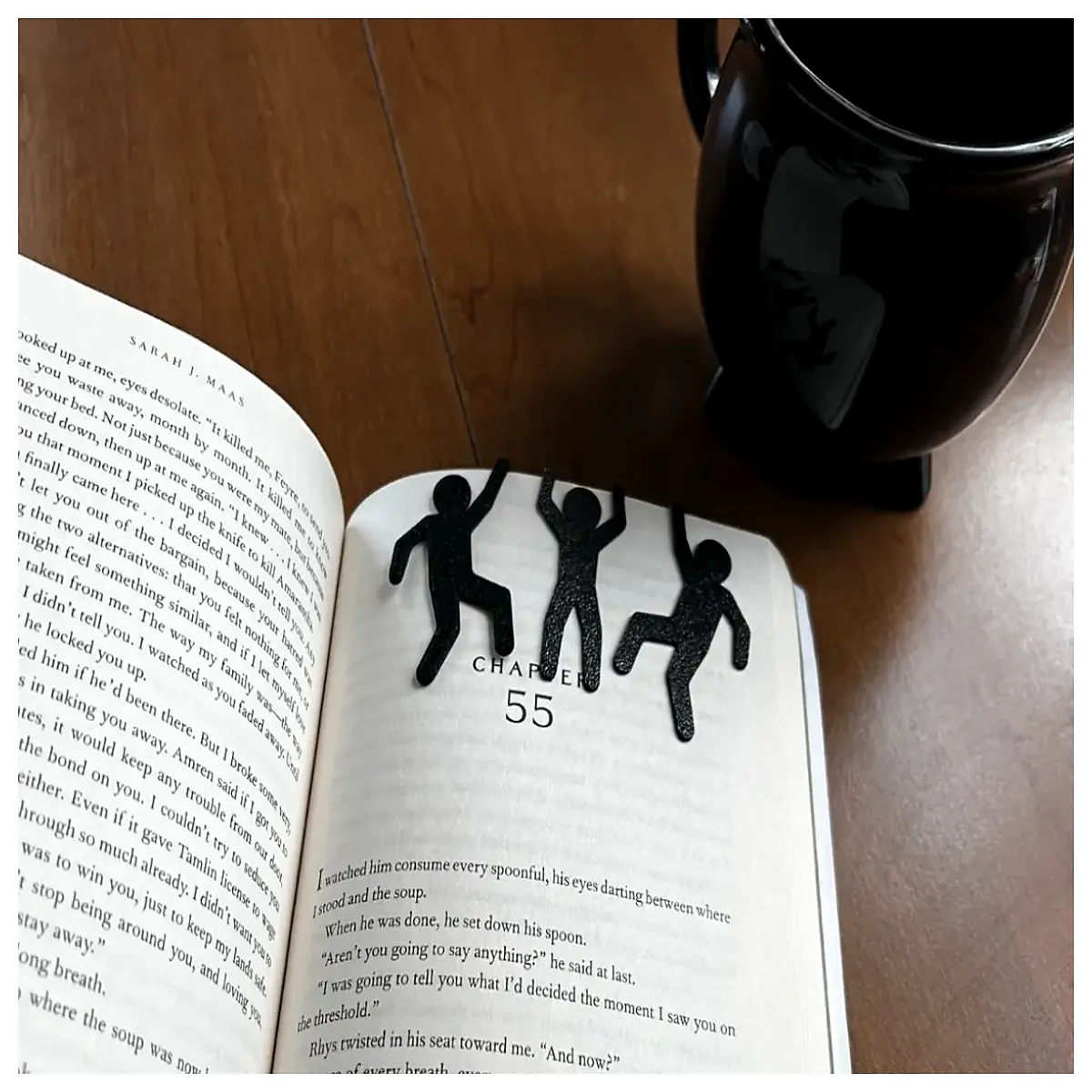 cliff hanger bookmark metal literary readers book accessory