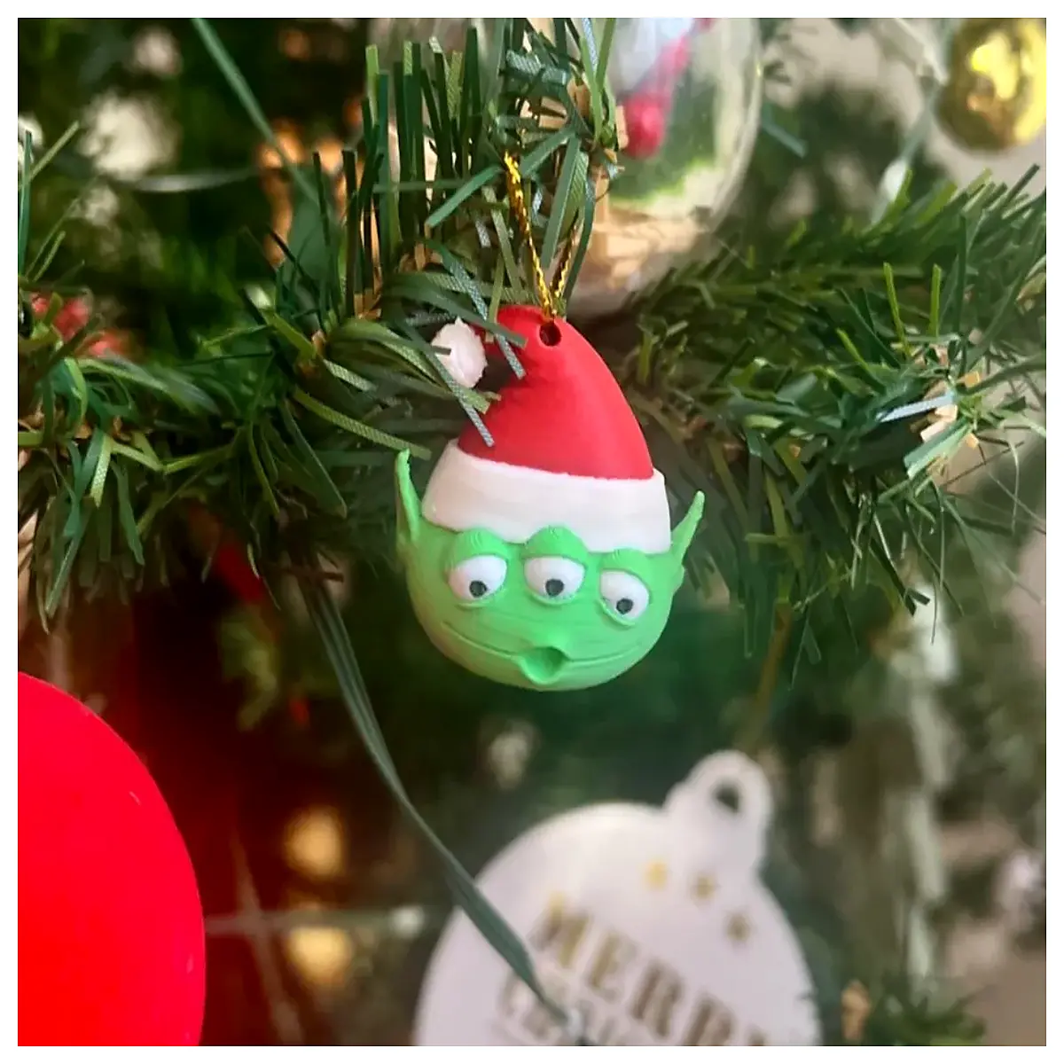 alien tree topper christmas decoration green little green man holiday ornaments for pine tree