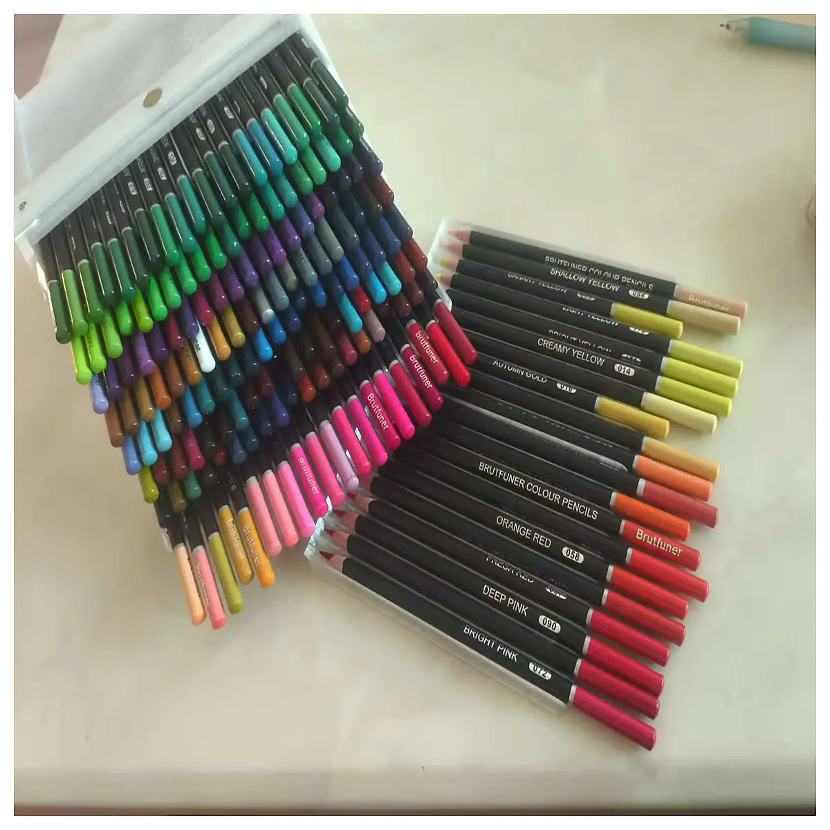 colorful pencil case for school kids large capacity waterproof hard shell stationery organizer box with handle