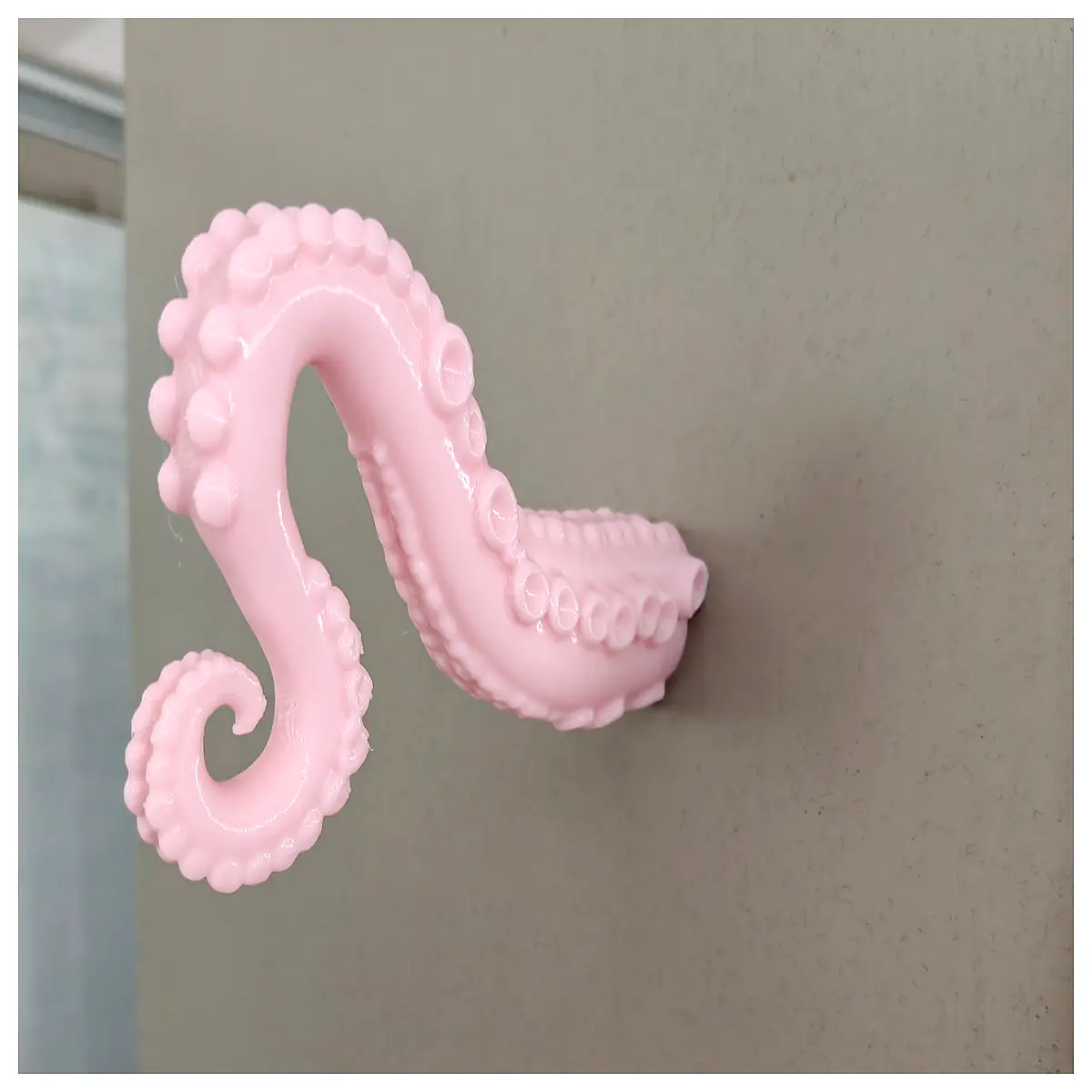 pink octopus tentacle jewelry earring holder fridge magnet decorative organizer