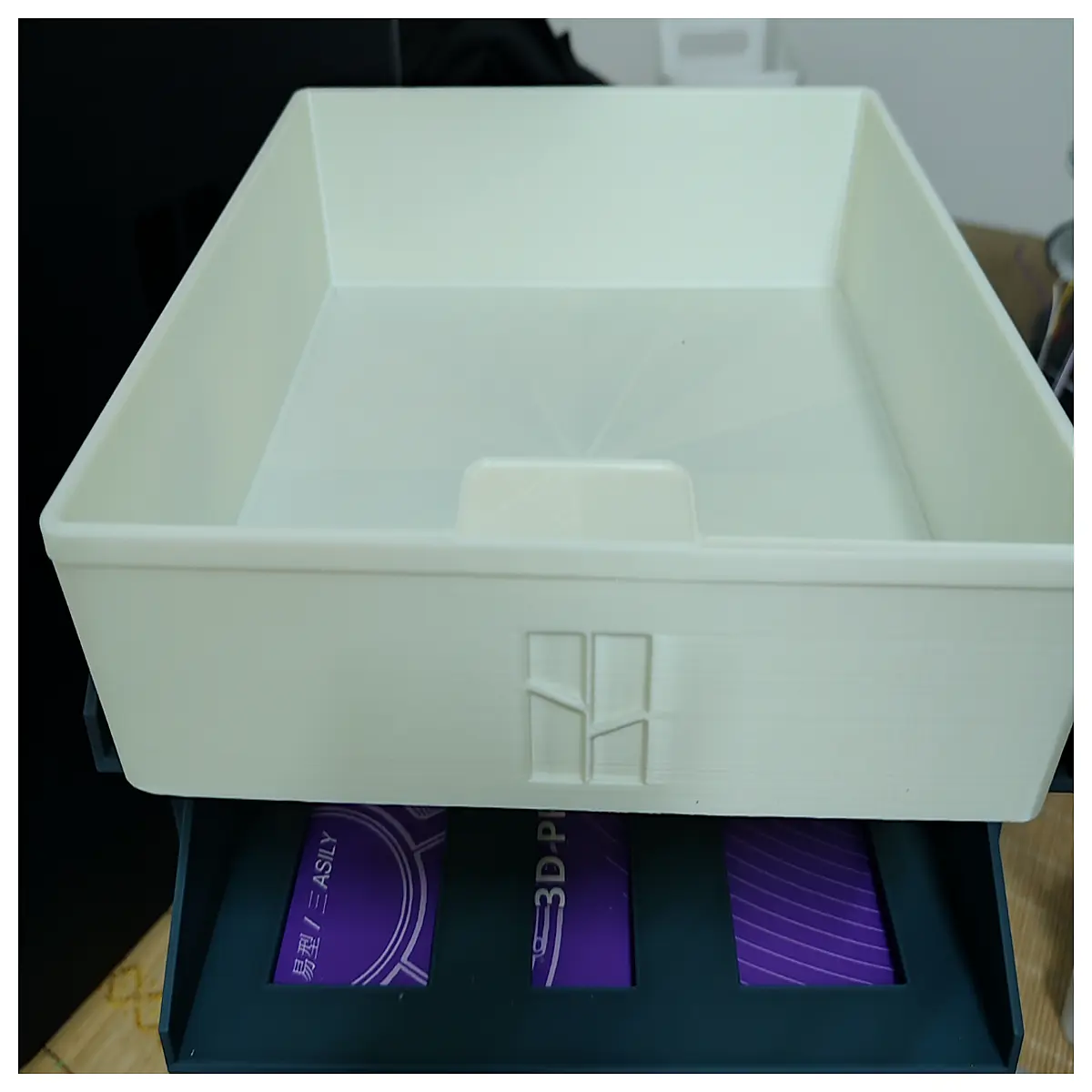 beveled edge storage box drawer organizer for kitchen cabinets desktop sorting bins plastic container space saving home accessories