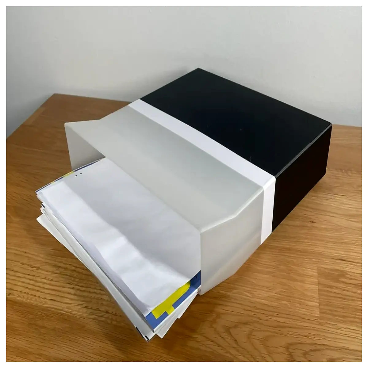 desk paper organizer tray holder for office supplies stationery file storage desktop organizer with slots for a4 papers notebooks and documents