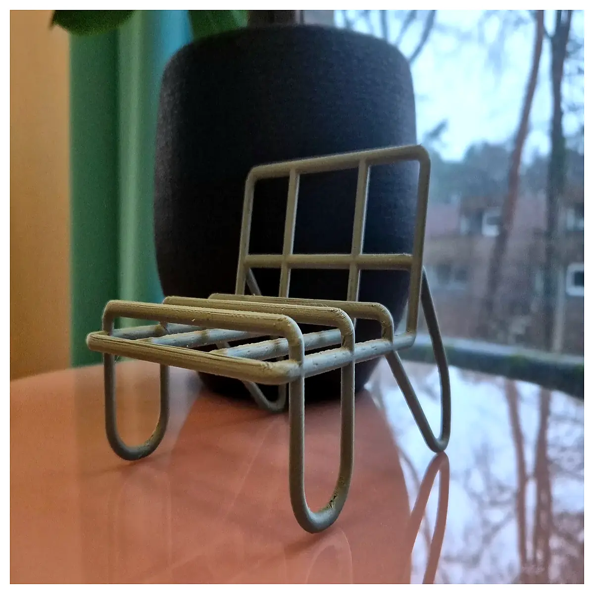 cute mini chair phone holder for desk small animal seat accessory portable tablet support aesthetic gadget for video calls