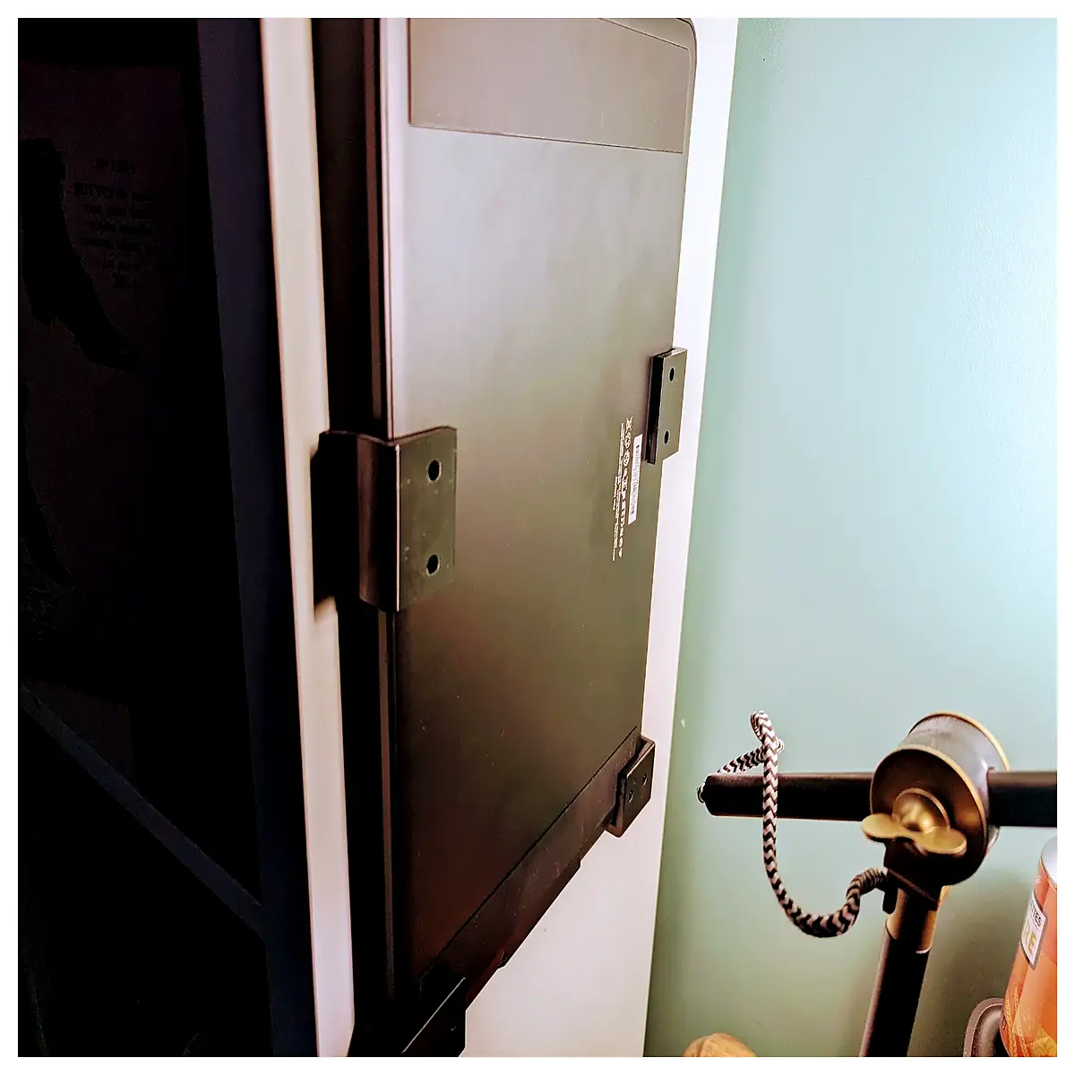minimalist wall mounted tablet holder for kitchen duty no drill mounting bracket