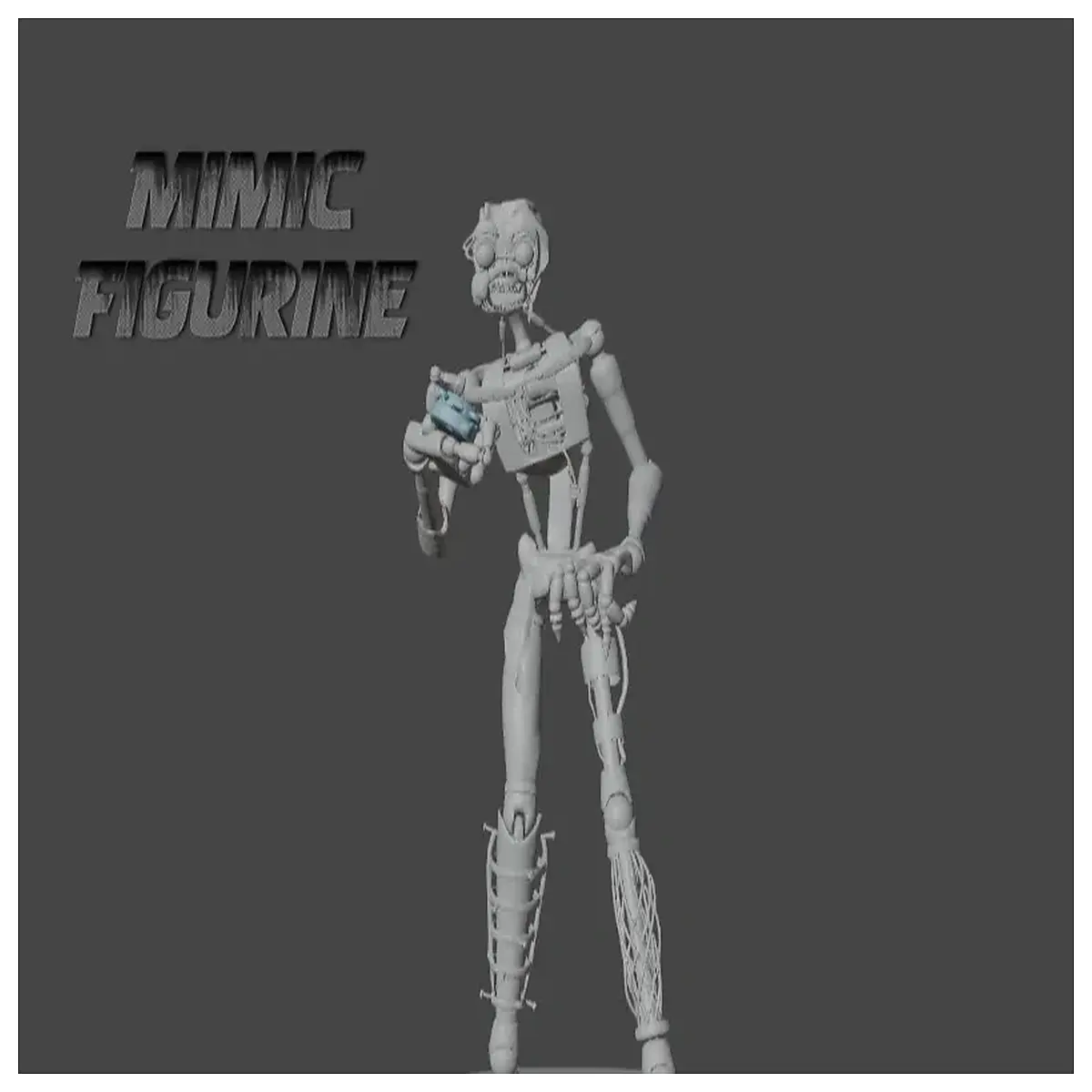 fnaf animatronic statue night guard figure collectible horror game decor piece for desk shelf