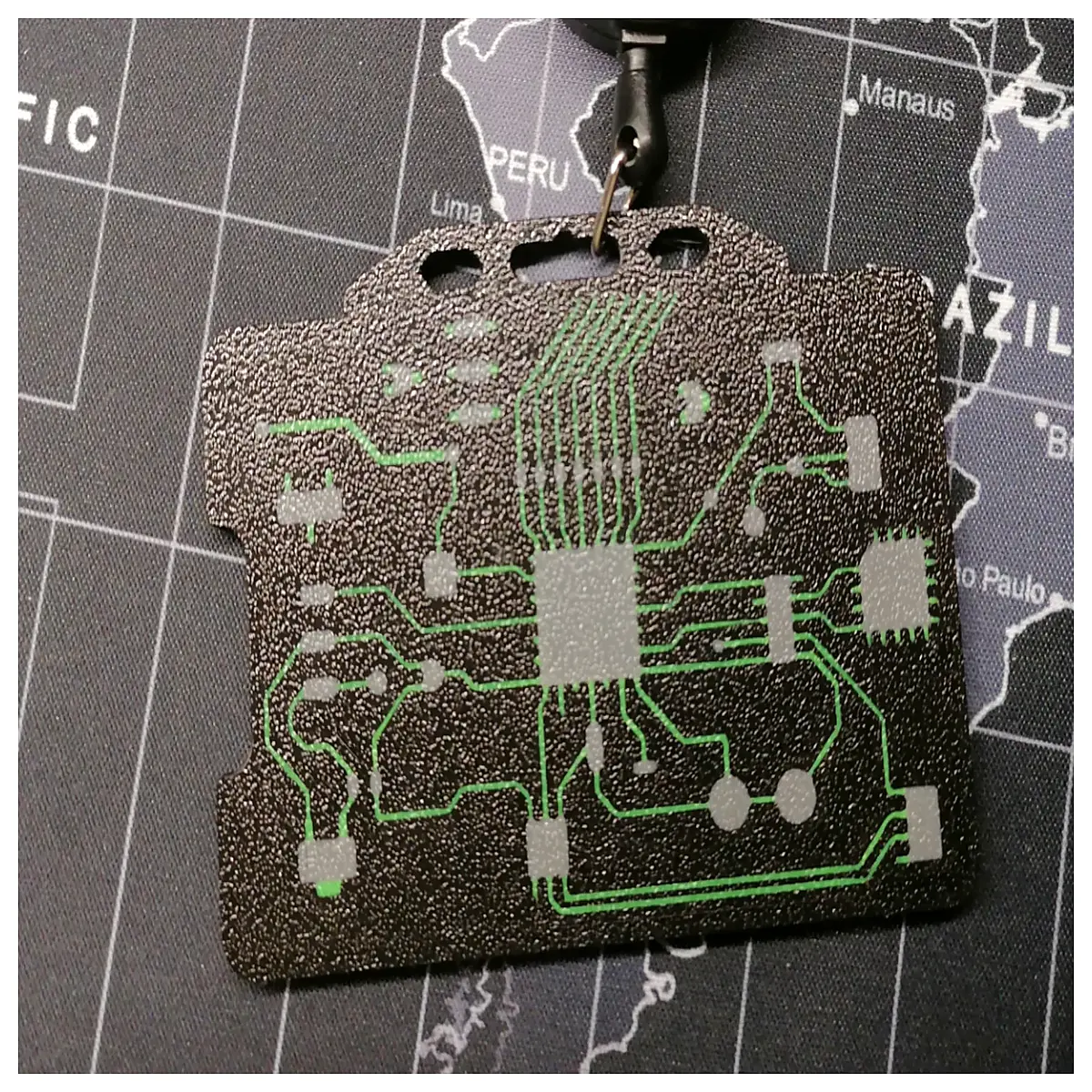 custom pcb business card holder electronic circuit id case tech geek gift laser cut acrylic card sleeve smart tech accessory presentation folde