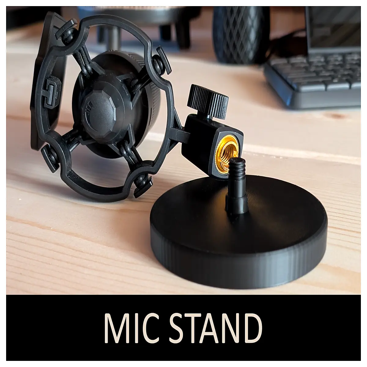 38 inch mic thread adapter extender pole for studio recording broadcast podcasting duty microphone support