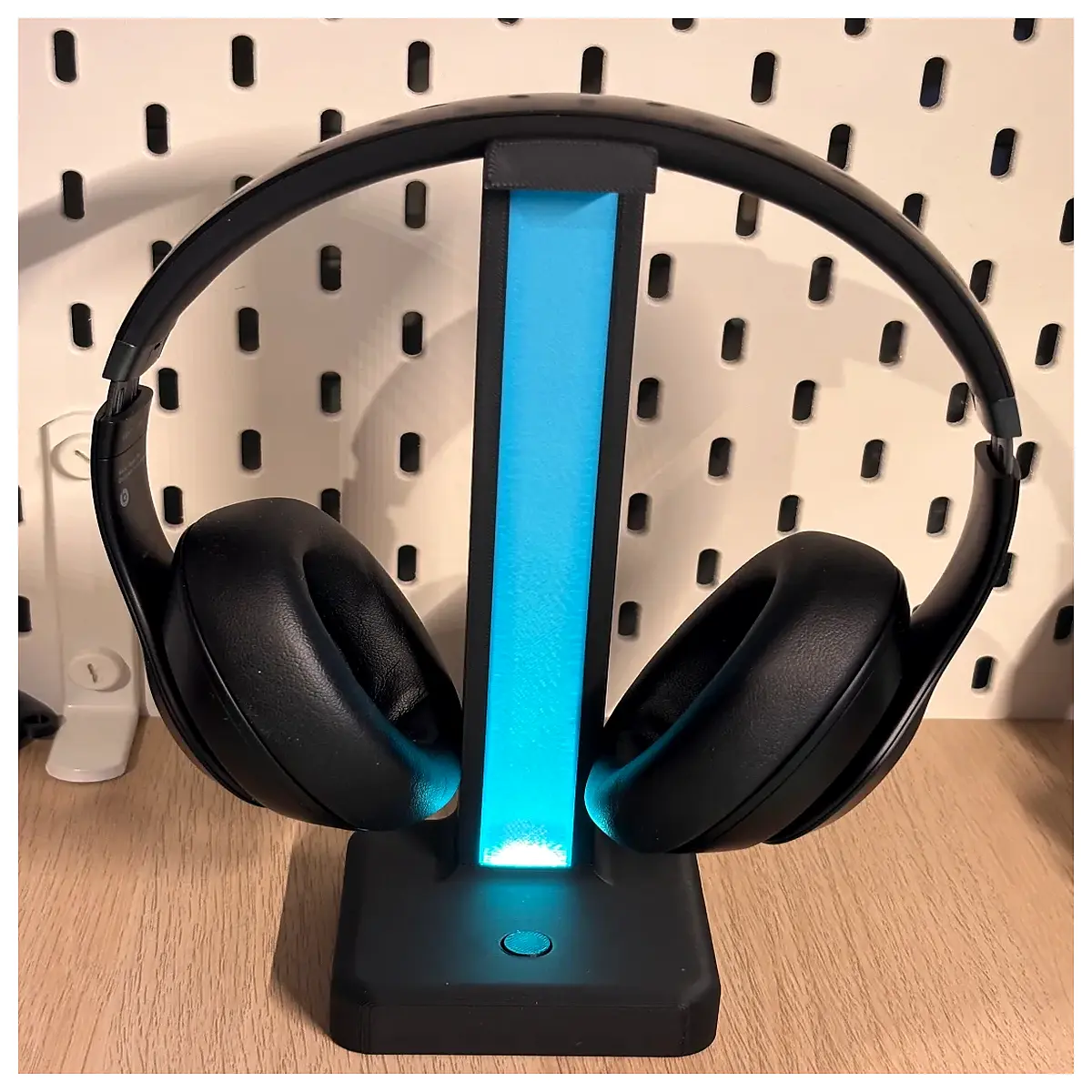 headphone with lights usb charging station for gaming headset desk organizer rgb night