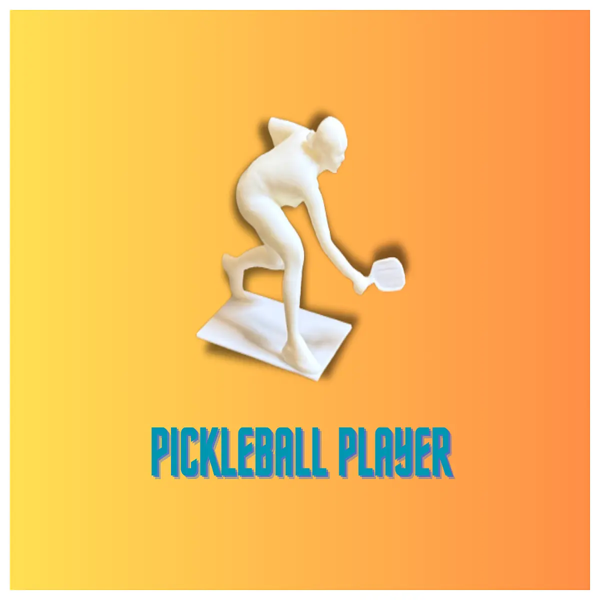 pickleball player animated dynamic sports character rigged mesh game