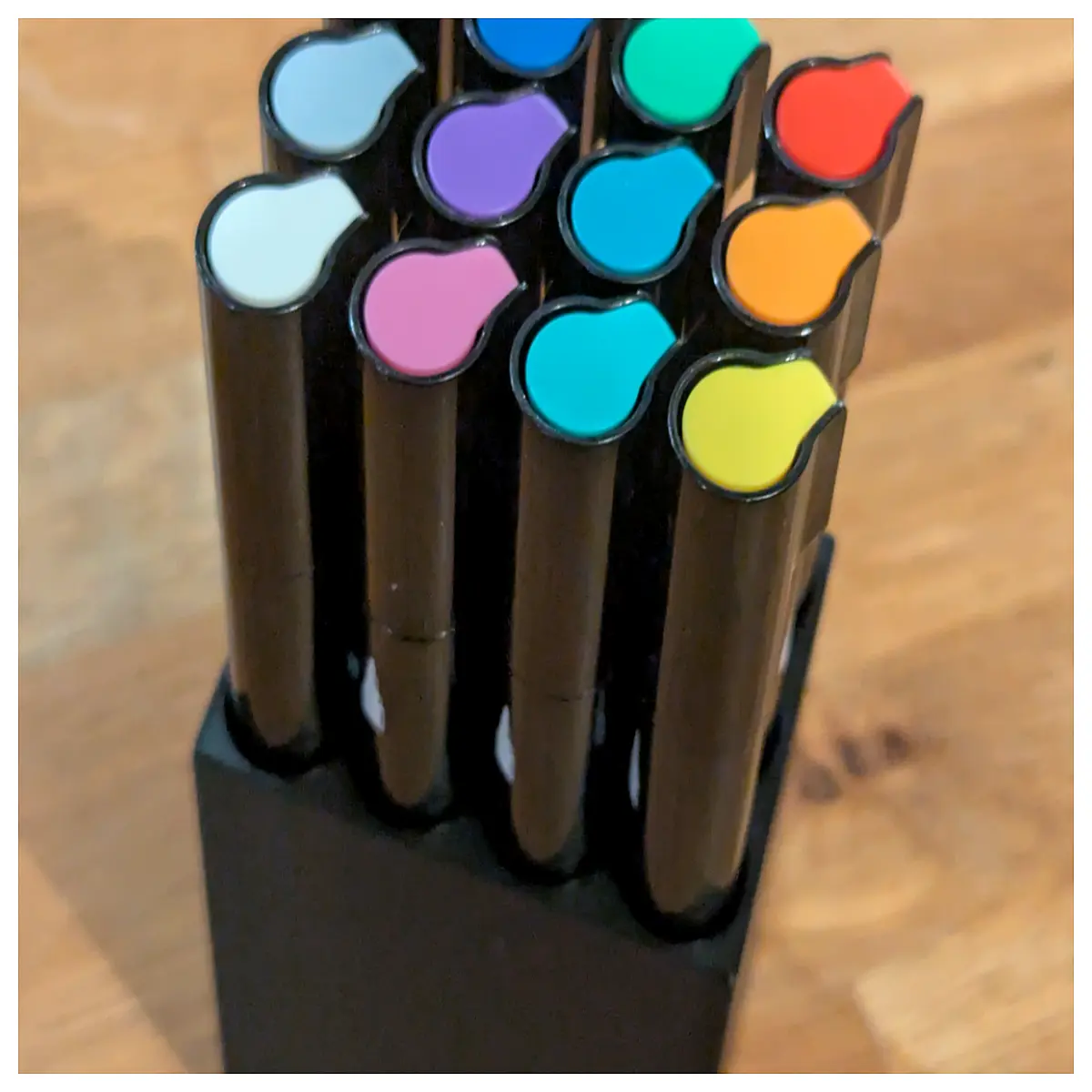 double sided marker holder organizer for art supplies markers pen rack desktop storage box