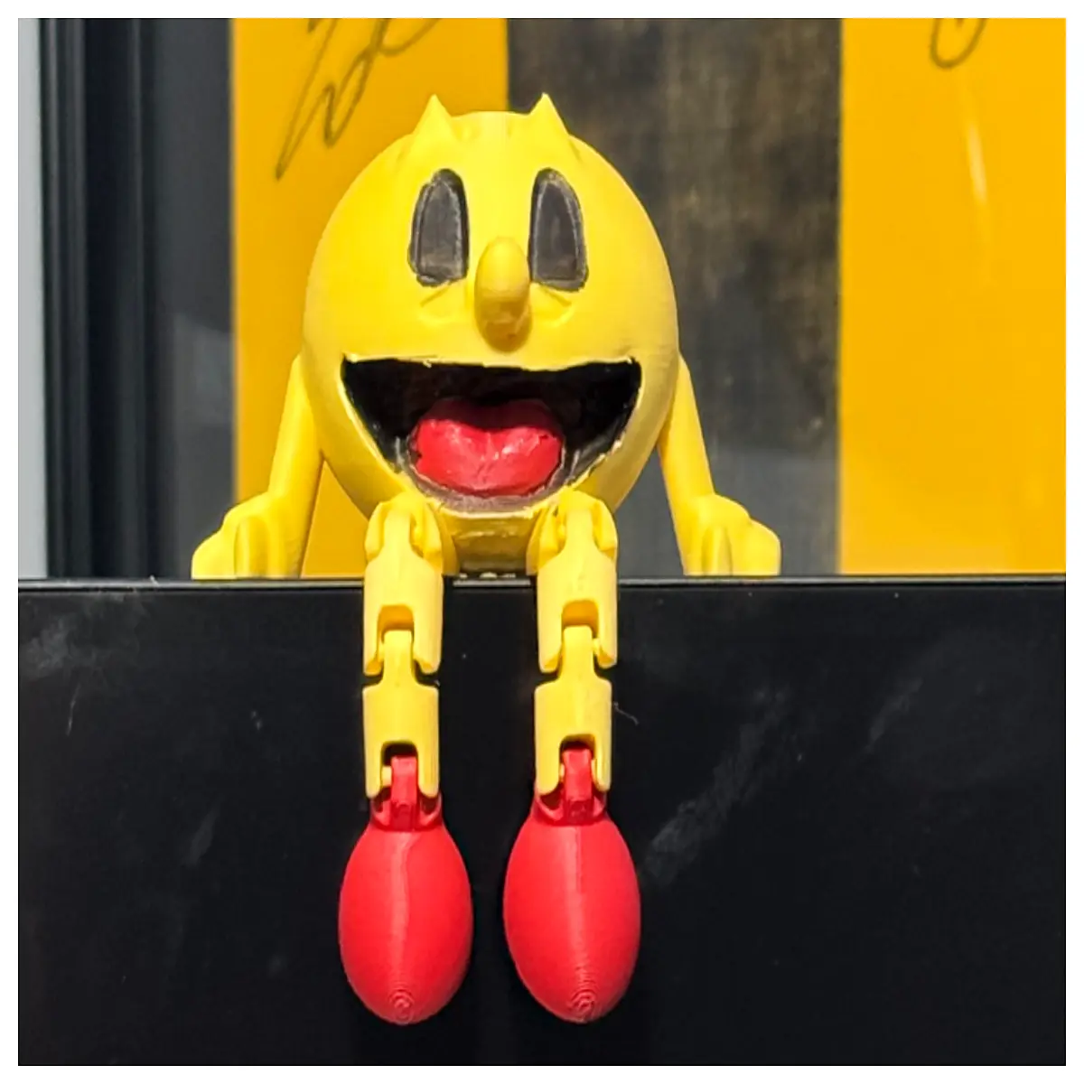 pac man action figure collectible toy retro arcade game character statue piece for fans