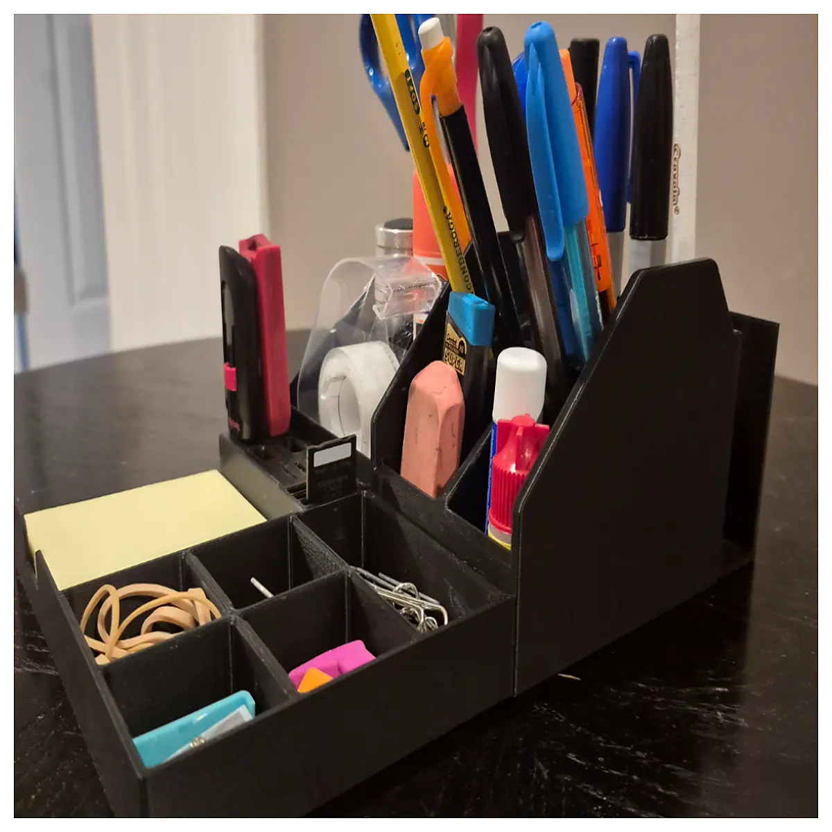 desktop organizer 120 slots large capacity storage box office supplies plastic file holder desk accessories tidy workspace