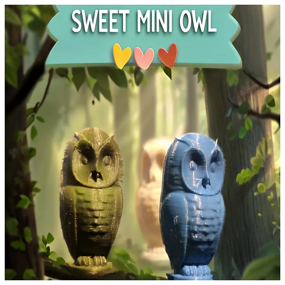 mini owl charm keychain cute lucky pendant small bag accessory friendship her