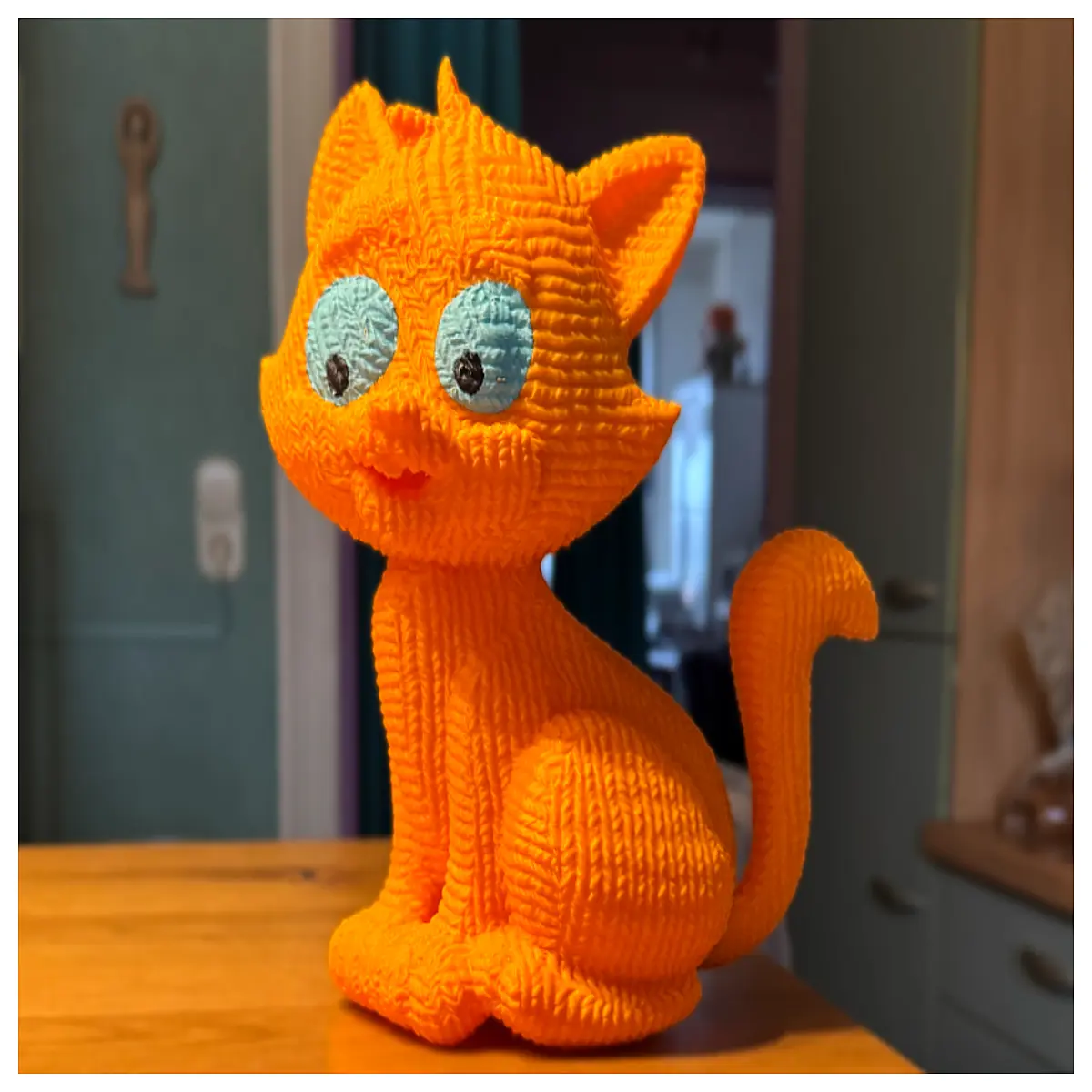 handmade knitted cat plush toy crochet stuffed animal cute amigurumi pet decor soft toy for kids cat lovers