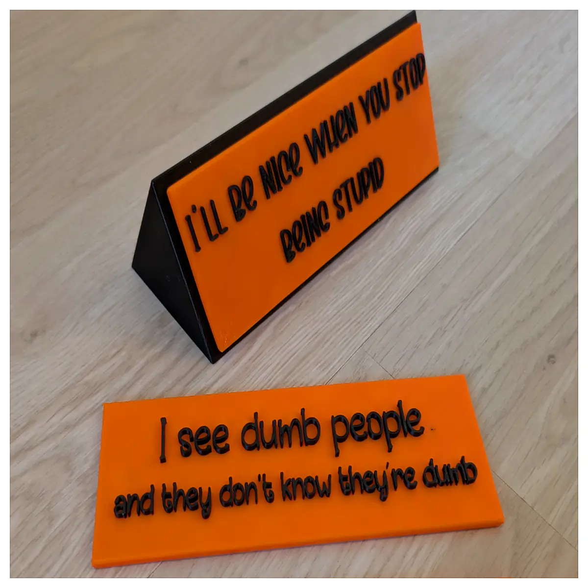 replaceable nameplate desk sign office name tag holder custom acrylic name business card holder