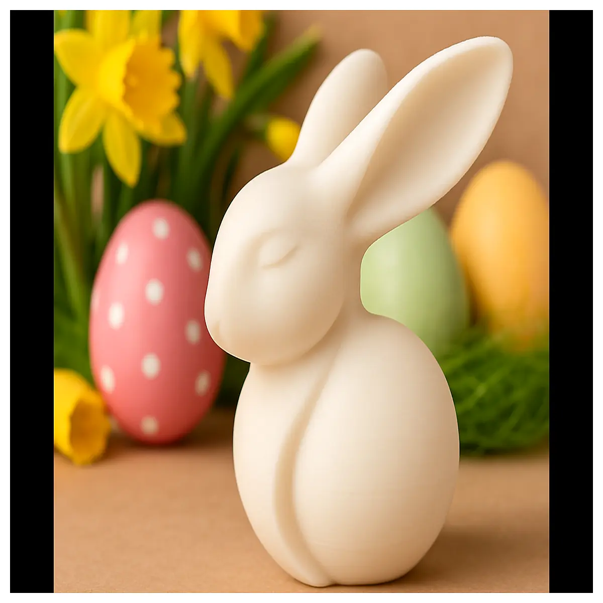 cute modern easter bunny decor trendy minimalist rabbit figurine spring holiday home decoration