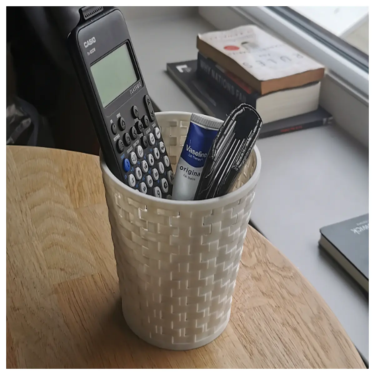 small storage basket organizer for desk bathroom laundry room closet shelf home office supplies plastic wicker wire container