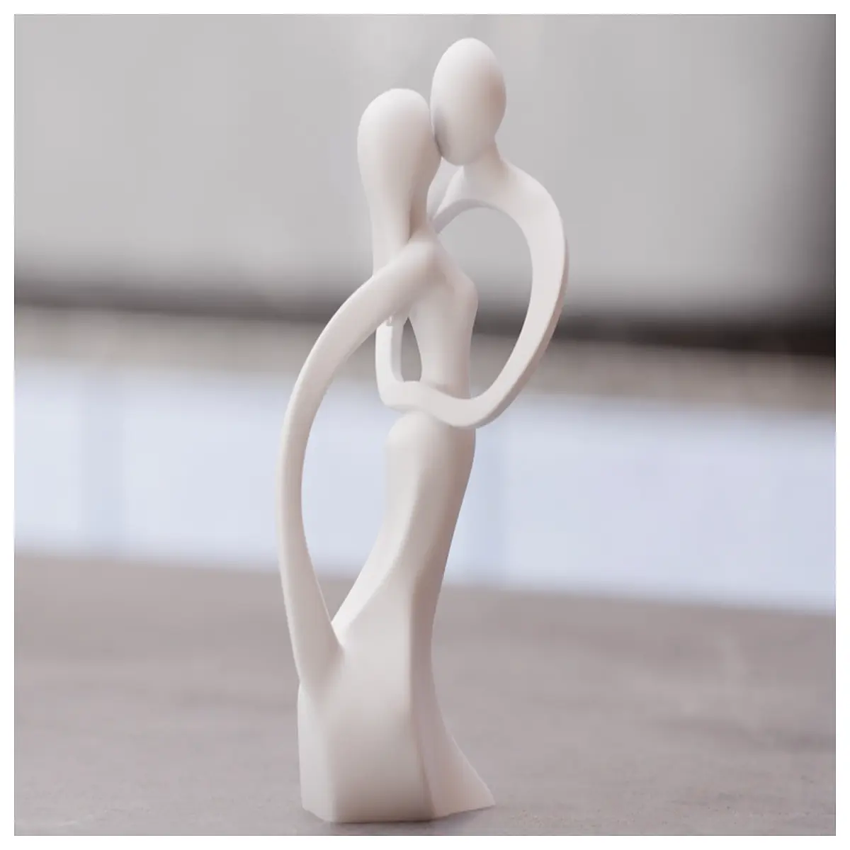 modern minimalist couple statue desk decor romantic home office ornament abstract love art piece