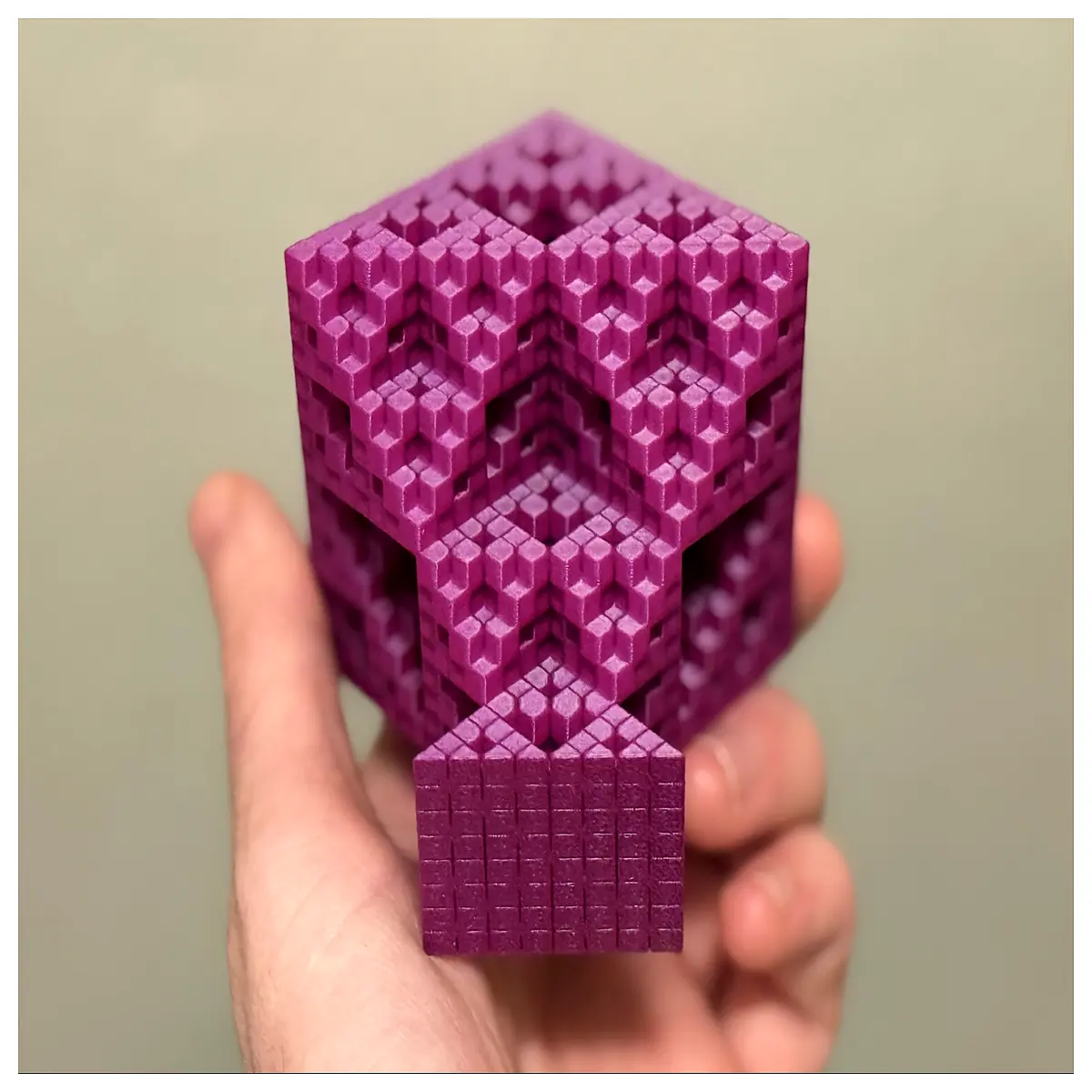 sierpinski tetrahedron fractal vase 4th iteration geometric art home decor modern minimalist sculpture math inspired design
