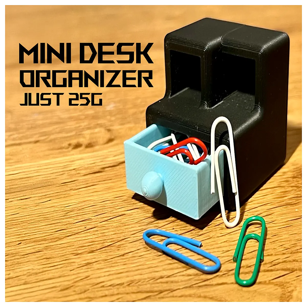small desk organizer for office supplies compact desktop storage box mini caddy for pens and accessories space saving tidy holder