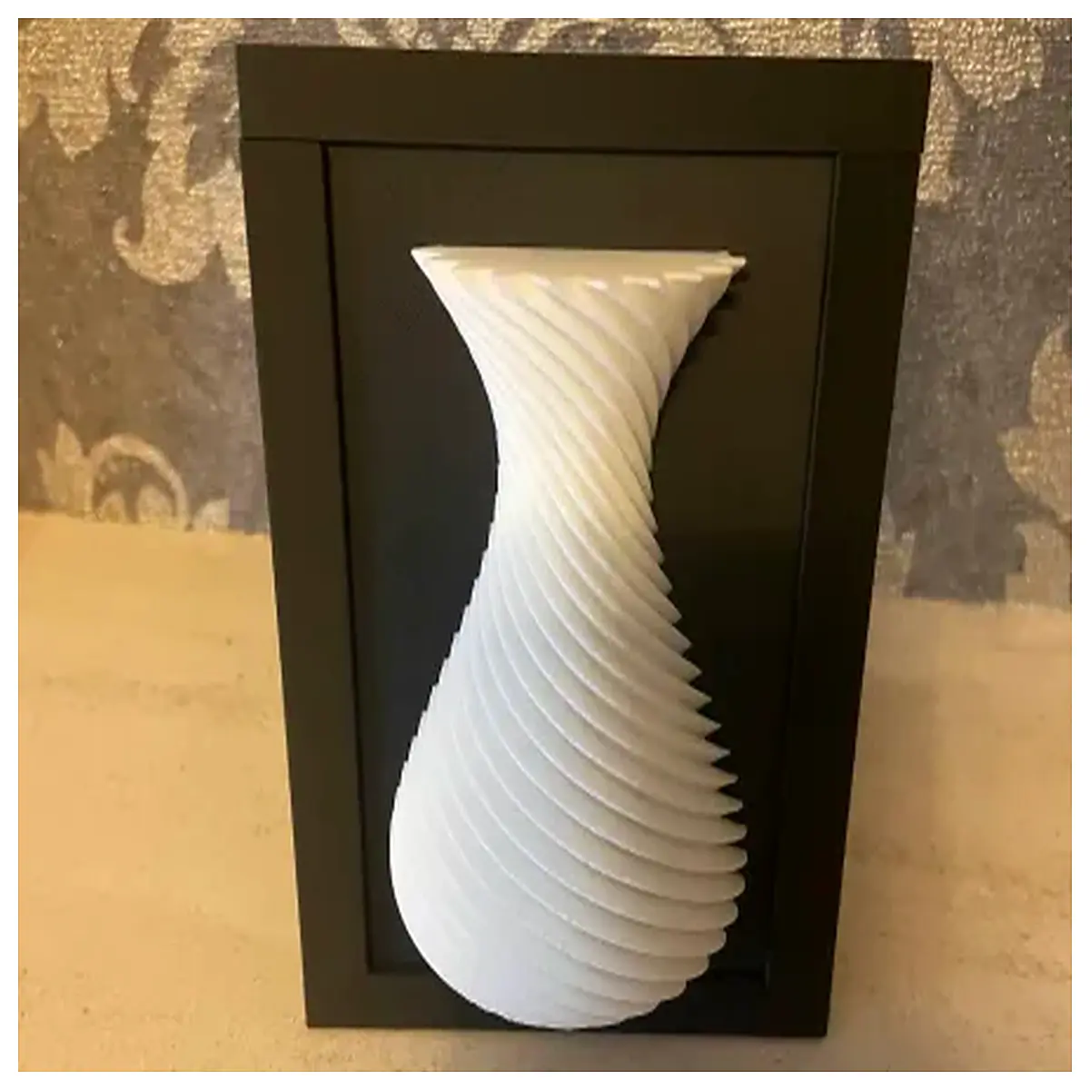 printed vase frame combo custom photo holder vase decorative plant pot with picture frame home decor gift resin vase with photo slot