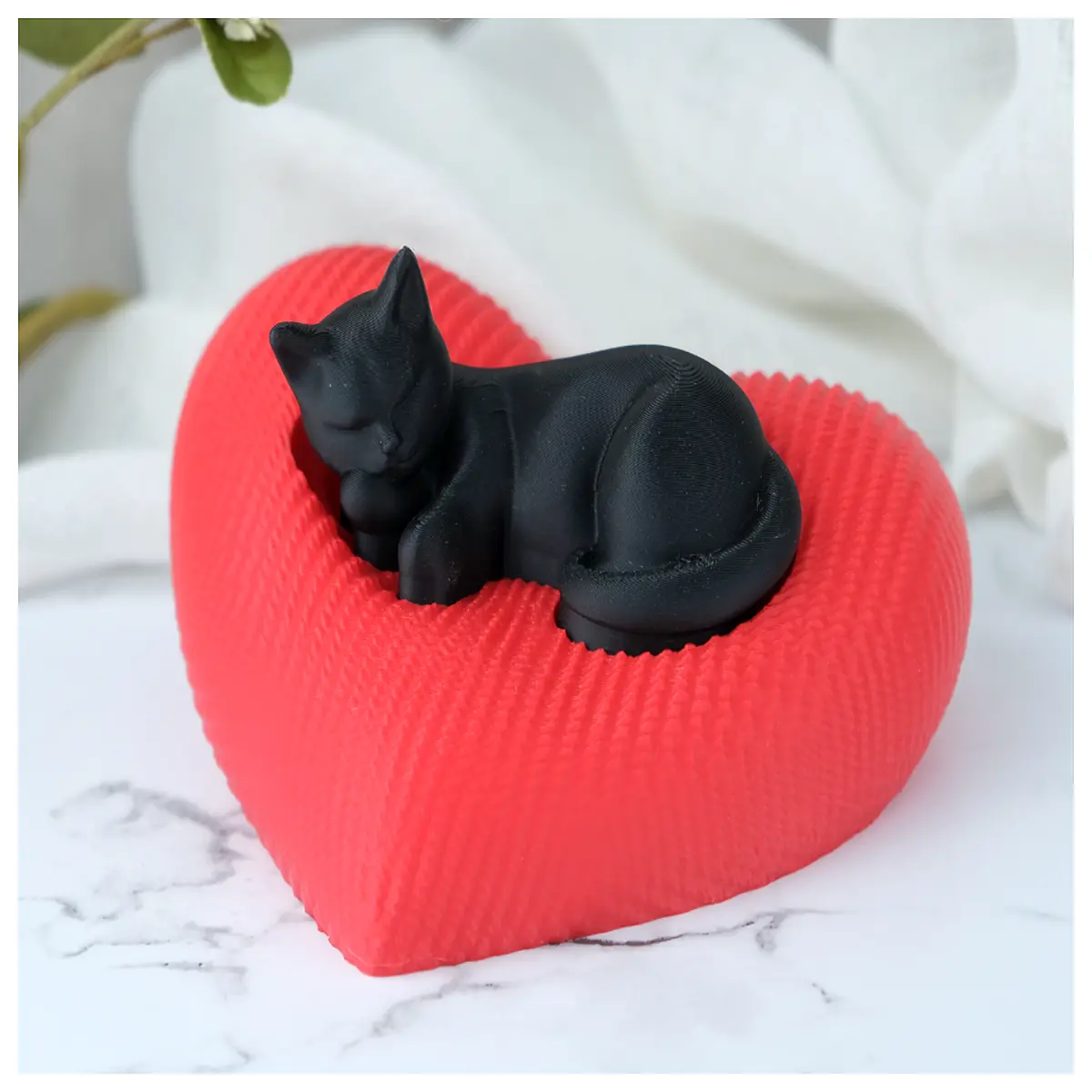 comfort zone cat printed statue home decor living room shelf ornament modern art figurine cat lovers