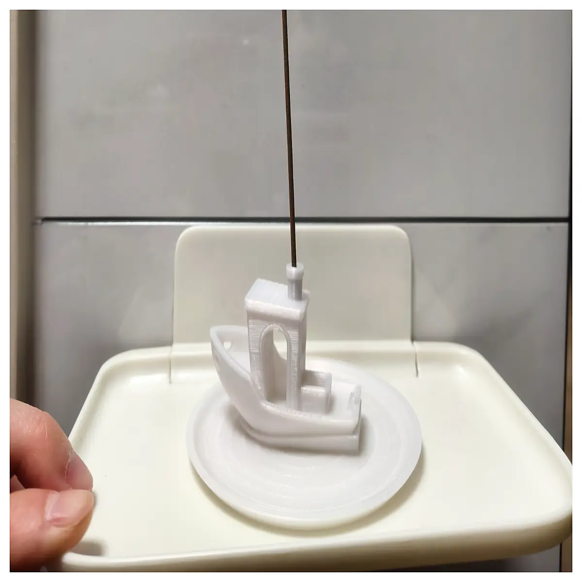 printed benchy boat incense holder aesthetic desk organizer aromatherapy diffuser minimalist home decor