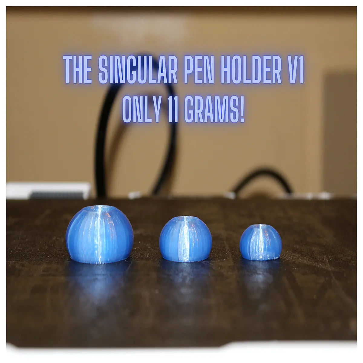 ultralight 11g single pen holder minimalist desk organizer metal cylinder for office supplies