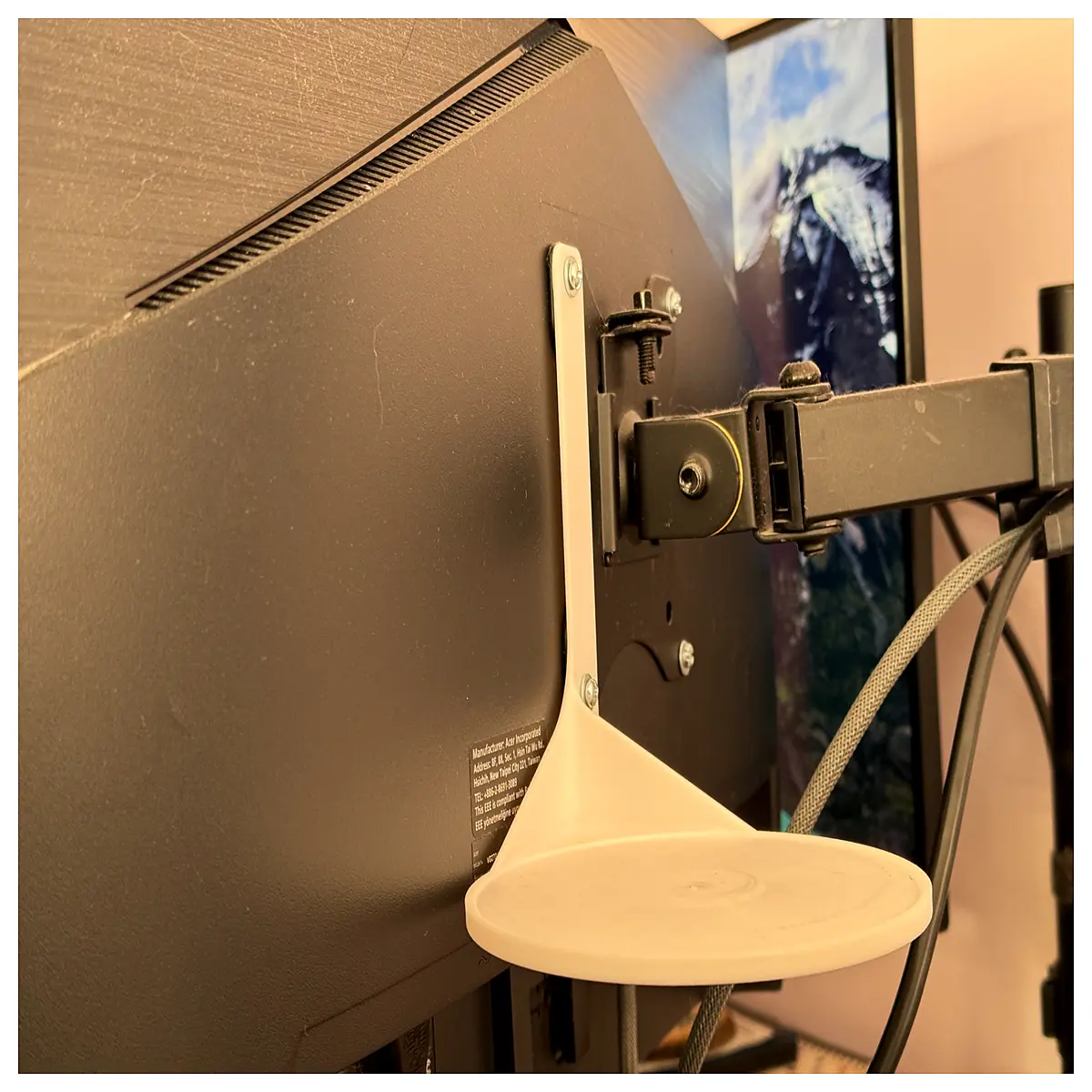 vesa mount desk holder bracket for monitor arm clip adapter universal mounting plate