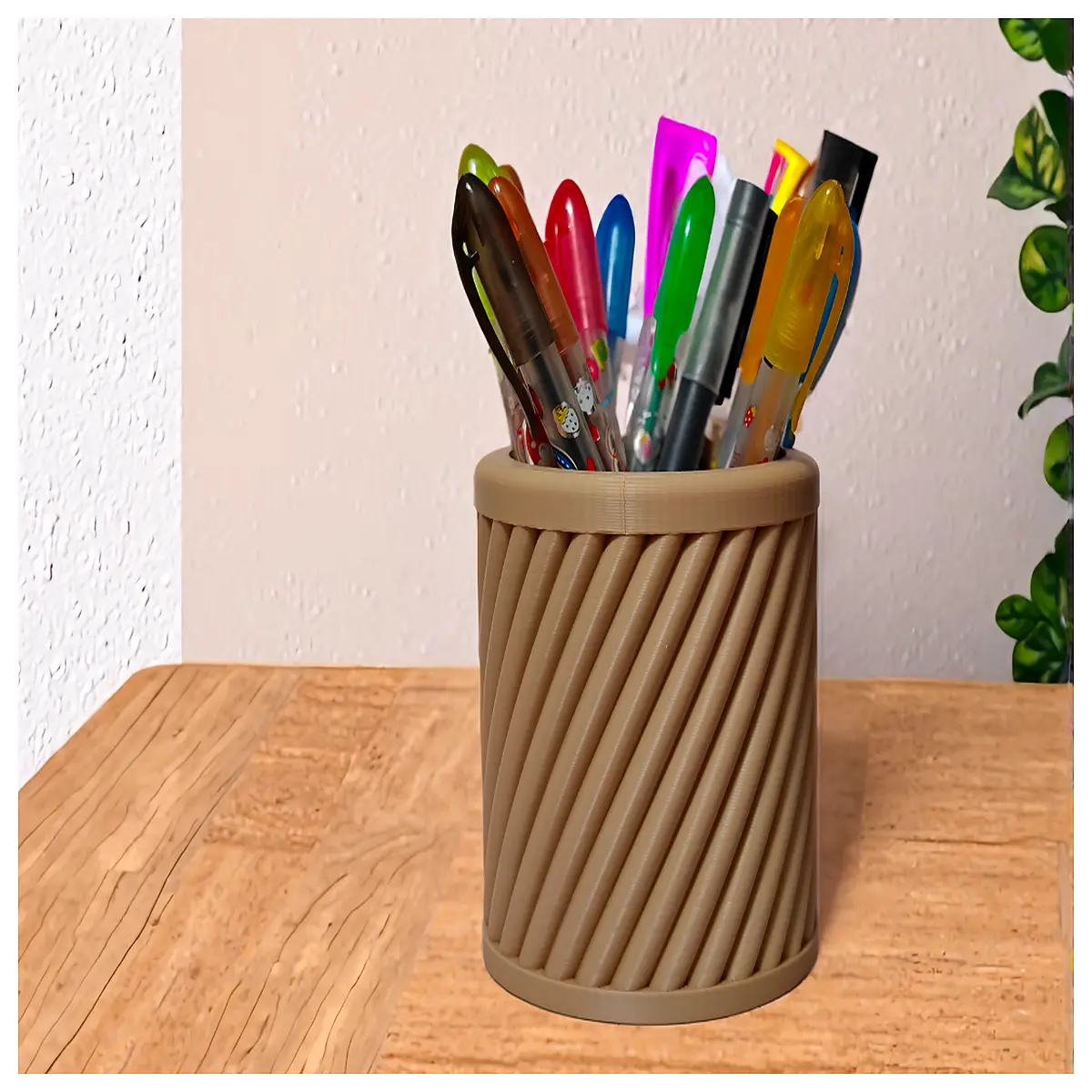 spinning pencil holder desk organizer rotating cup for office supplies storage cute desktop accessories