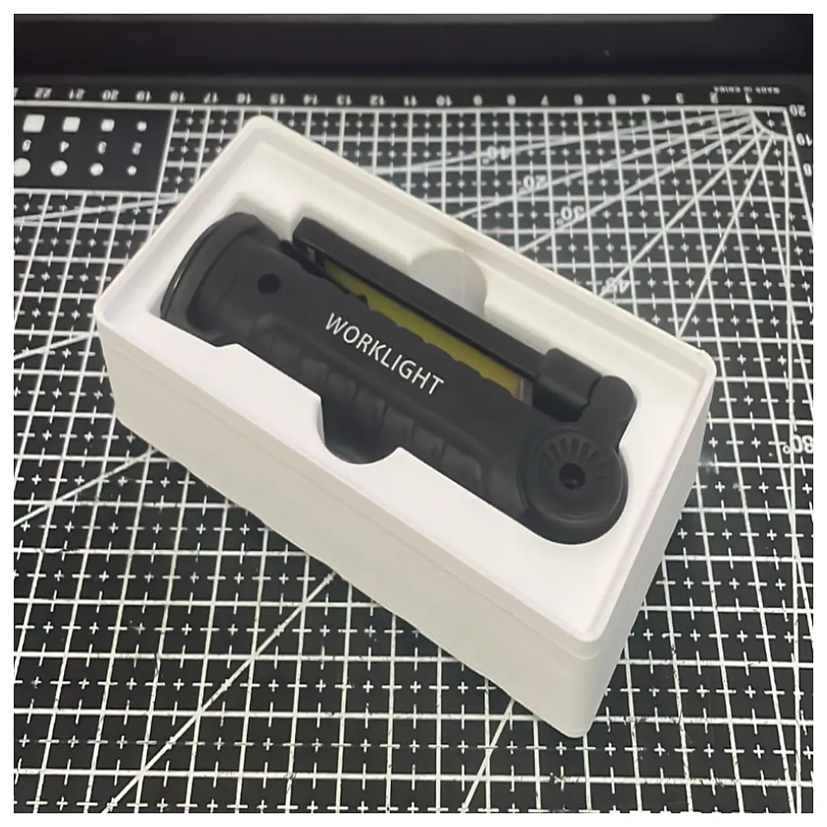 gridfinity magnetic work clip on desk portable usb rechargeable bright task lighting for workshop garage organizer storage