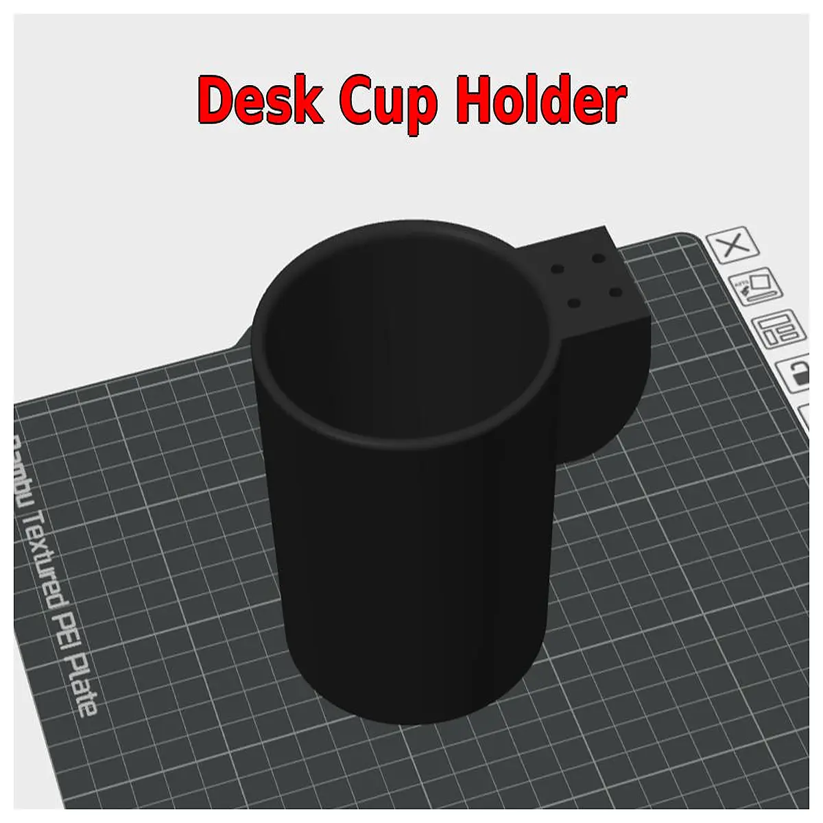 desk cup holder organizer for office desk monitor with mug rack space saving desktop drink holder for coffee tea water bottle cable management tray