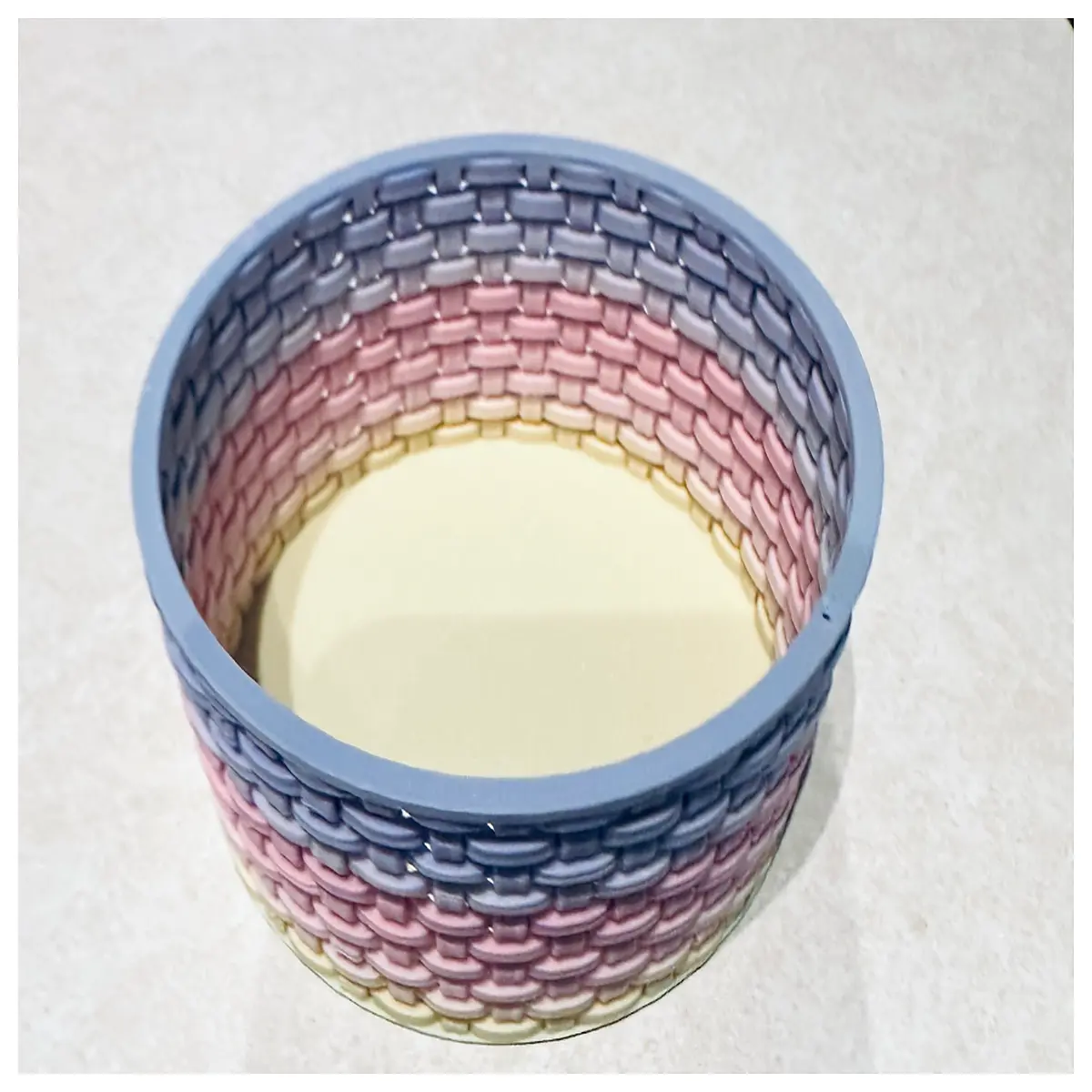 round storage basket wicker organizer for shelf home decor nursery toy bin laundry hamper large capacity