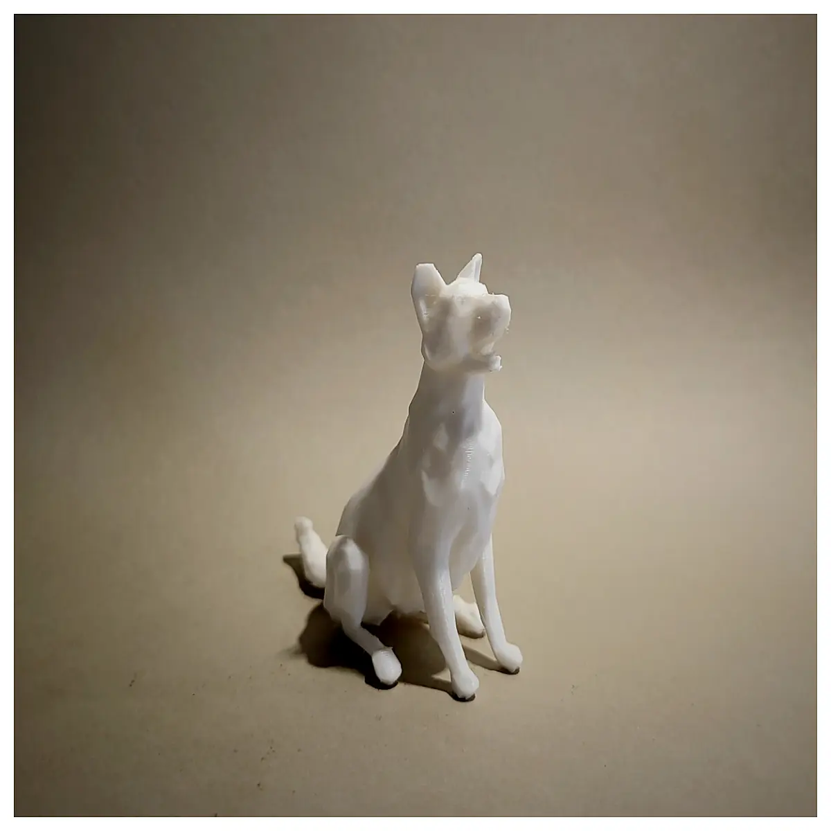 low poly german shepherd dog blender mesh character game ready