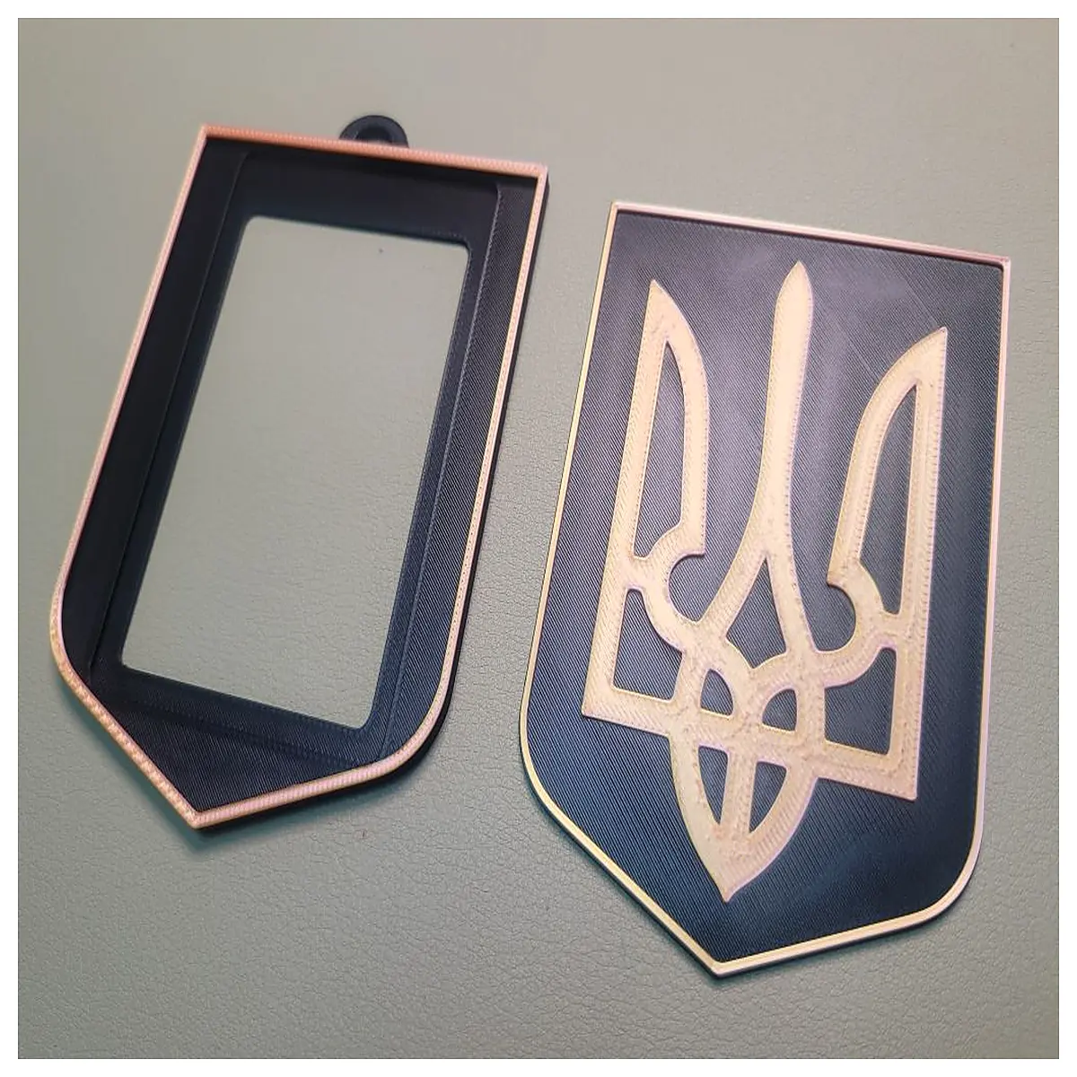 ukraine coat of arms id holder card case protective sleeve for documents passport wallet durable plastic