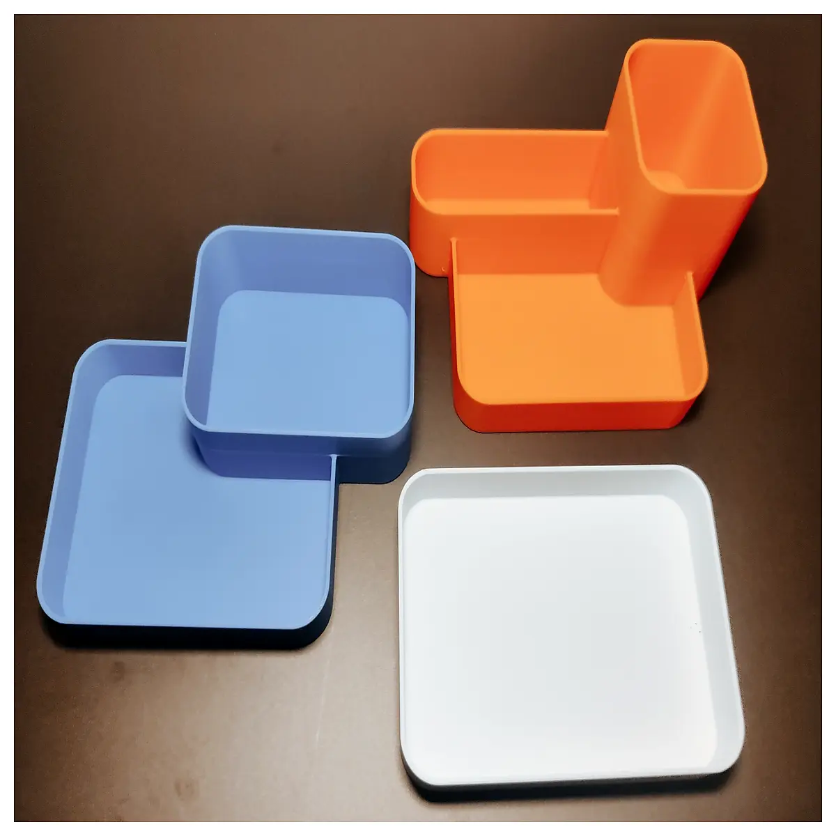 minimalist tray organizer box set home decor desk storage kitchen counter serving platter aesthetic