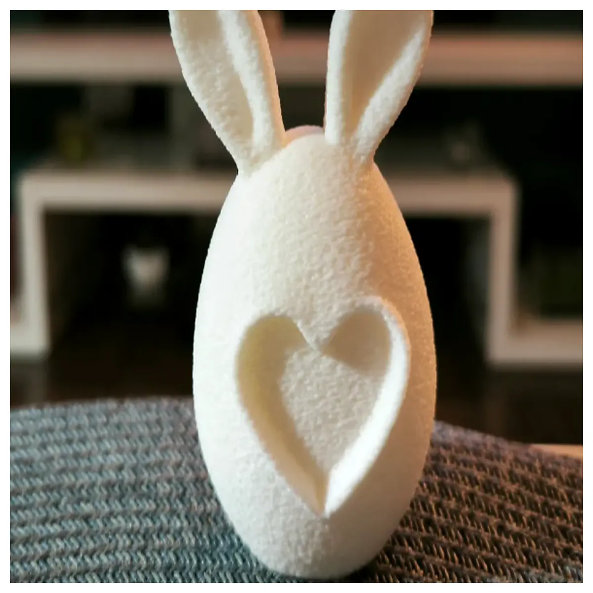easter bunny decor cutout hollow design spring holiday table centerpiece cute rabbit figurine for home decoration