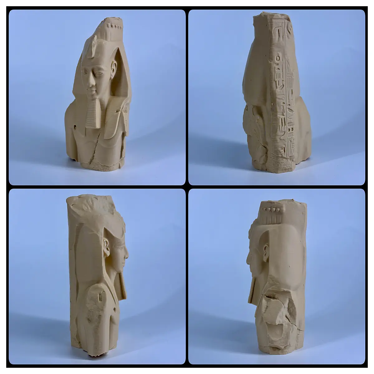 ramesses ii bust statue historical figure ozymandias ancient egypt decor museum art gift