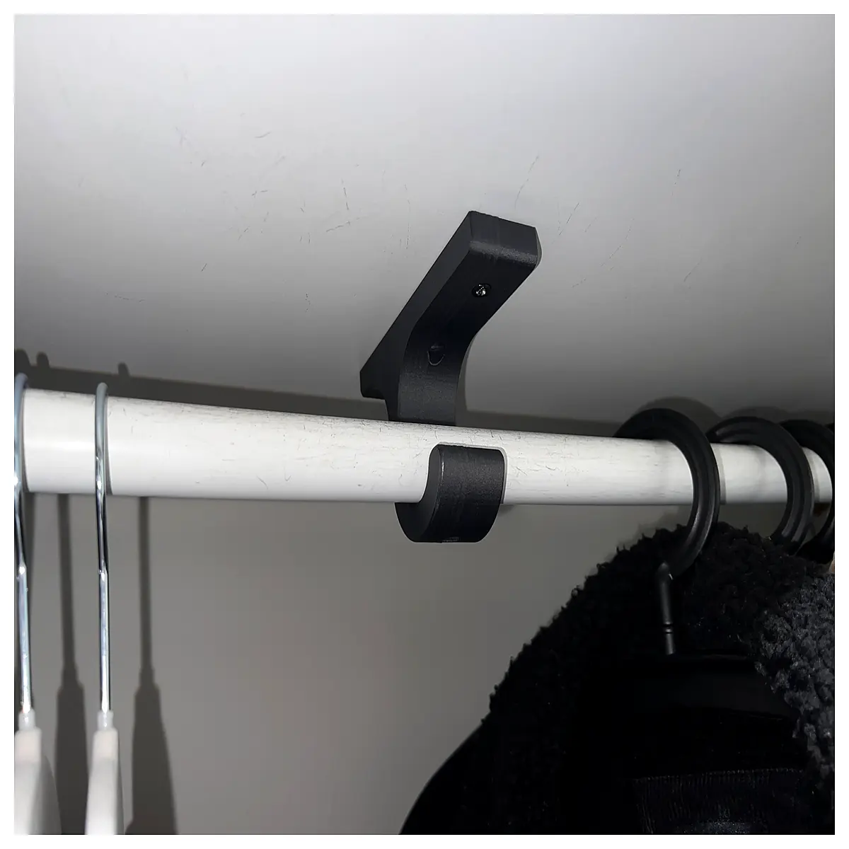 wardrobe hanging rod hooks duty clothes hanger organizers closet storage accessories for shirts pants jackets space saving rack clips