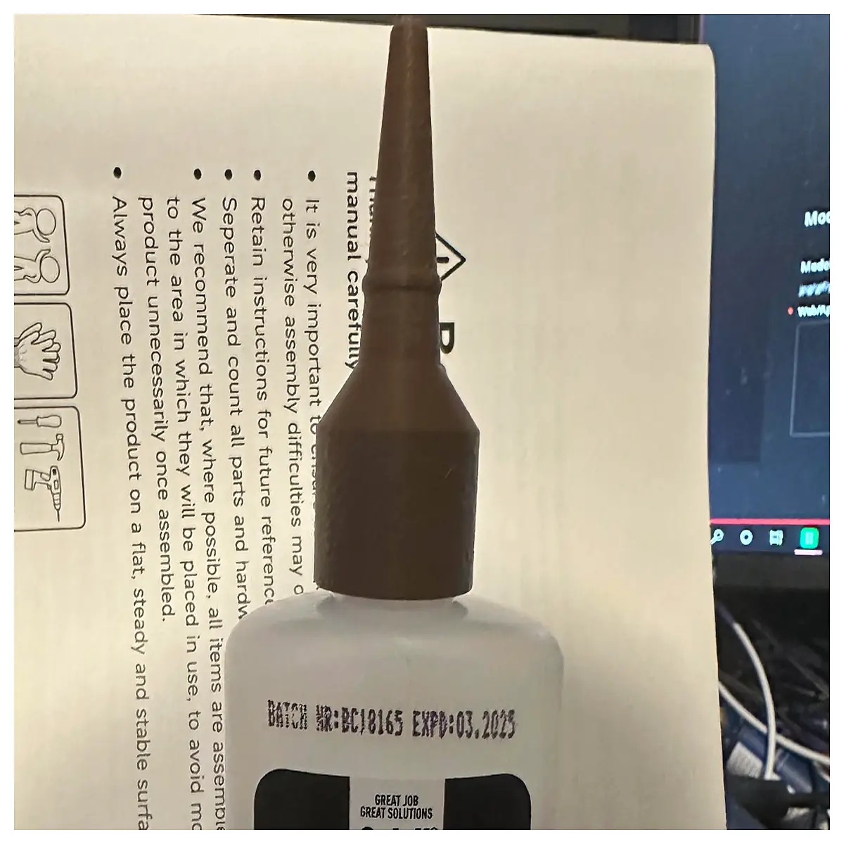 selsil ninja mdf glue cap adhesive nozzle cover bond sealing tip for woodworking carpentry tools