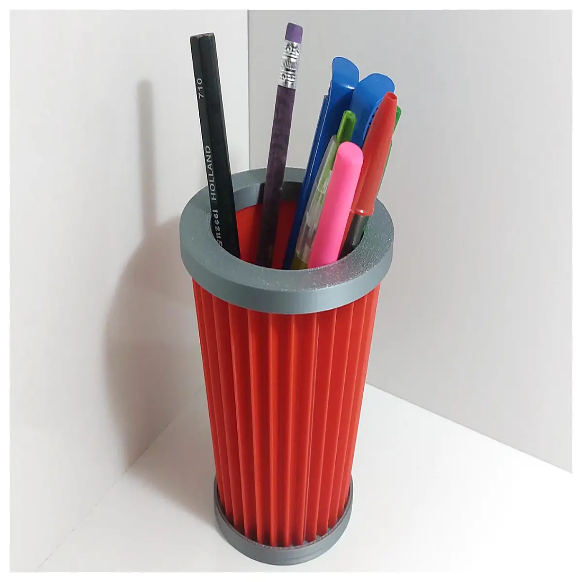 pencil holder for air filter desk organizer with filter design office storage for writing tools air filter shaped pen cup