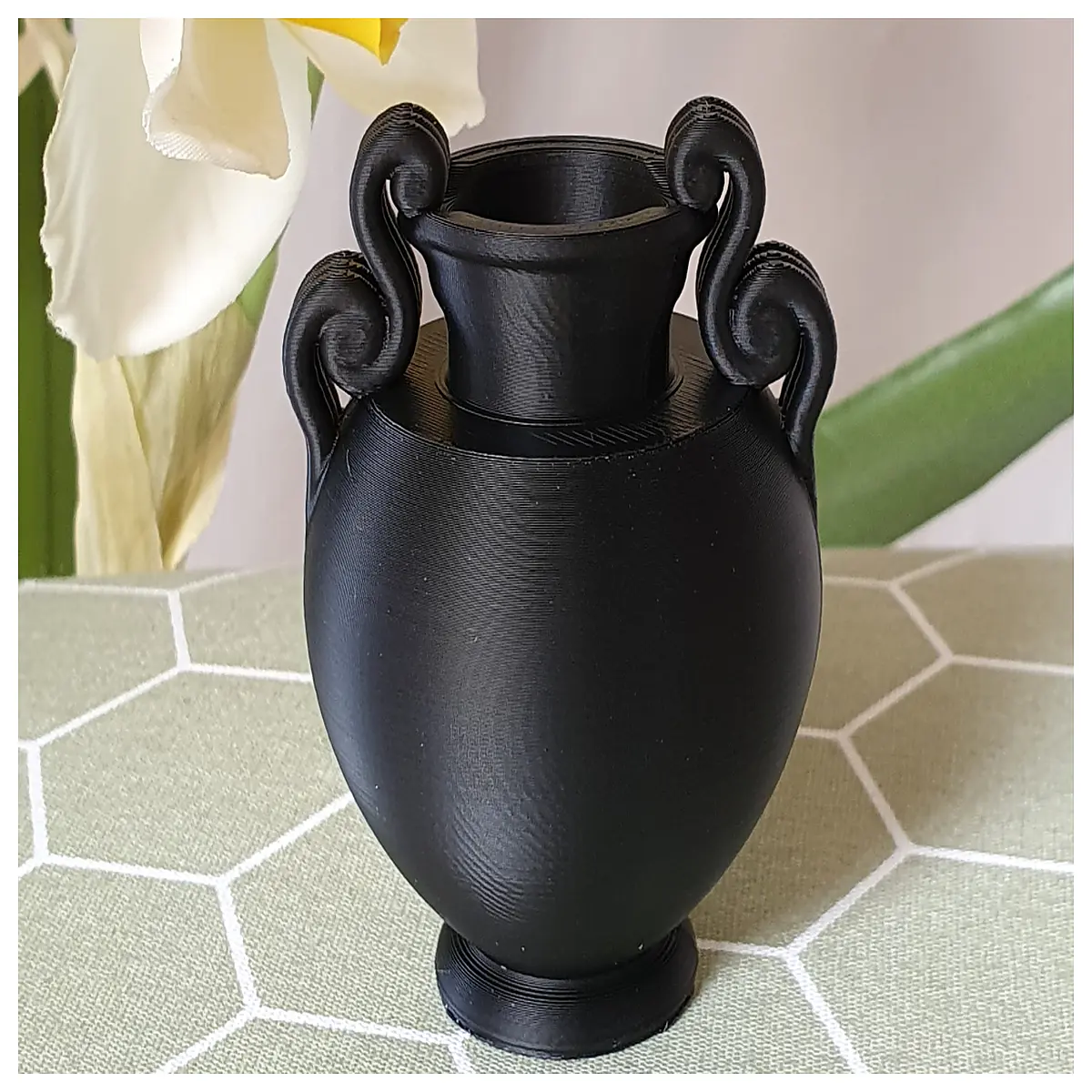 royal double handle narrow neck vase small size decorative home decor accent piece elegant ceramic table centerpiece